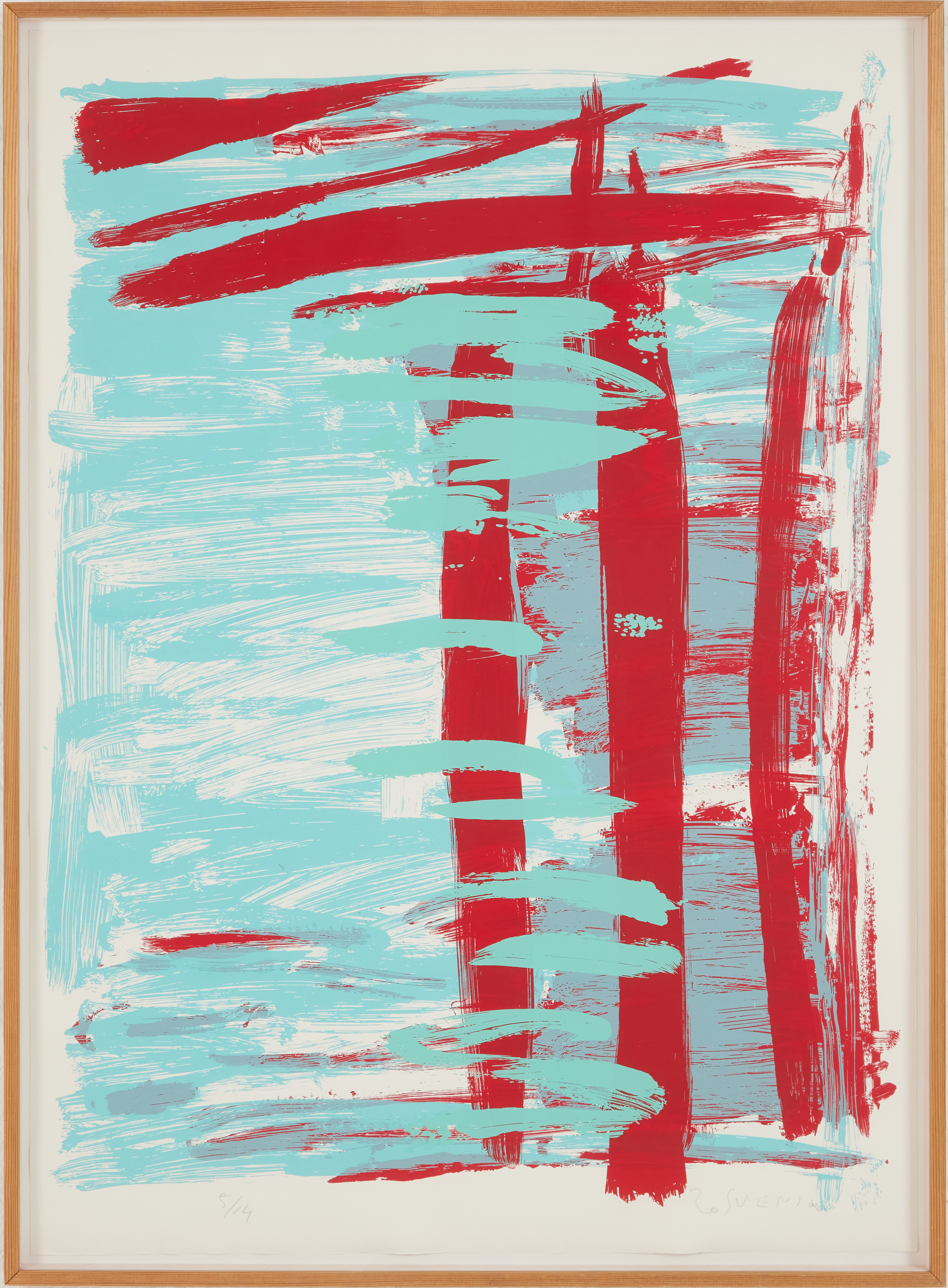 BO SWENSON (1932-2022). "Bryggan", serigrafi, signerad, numrerad 5/14.