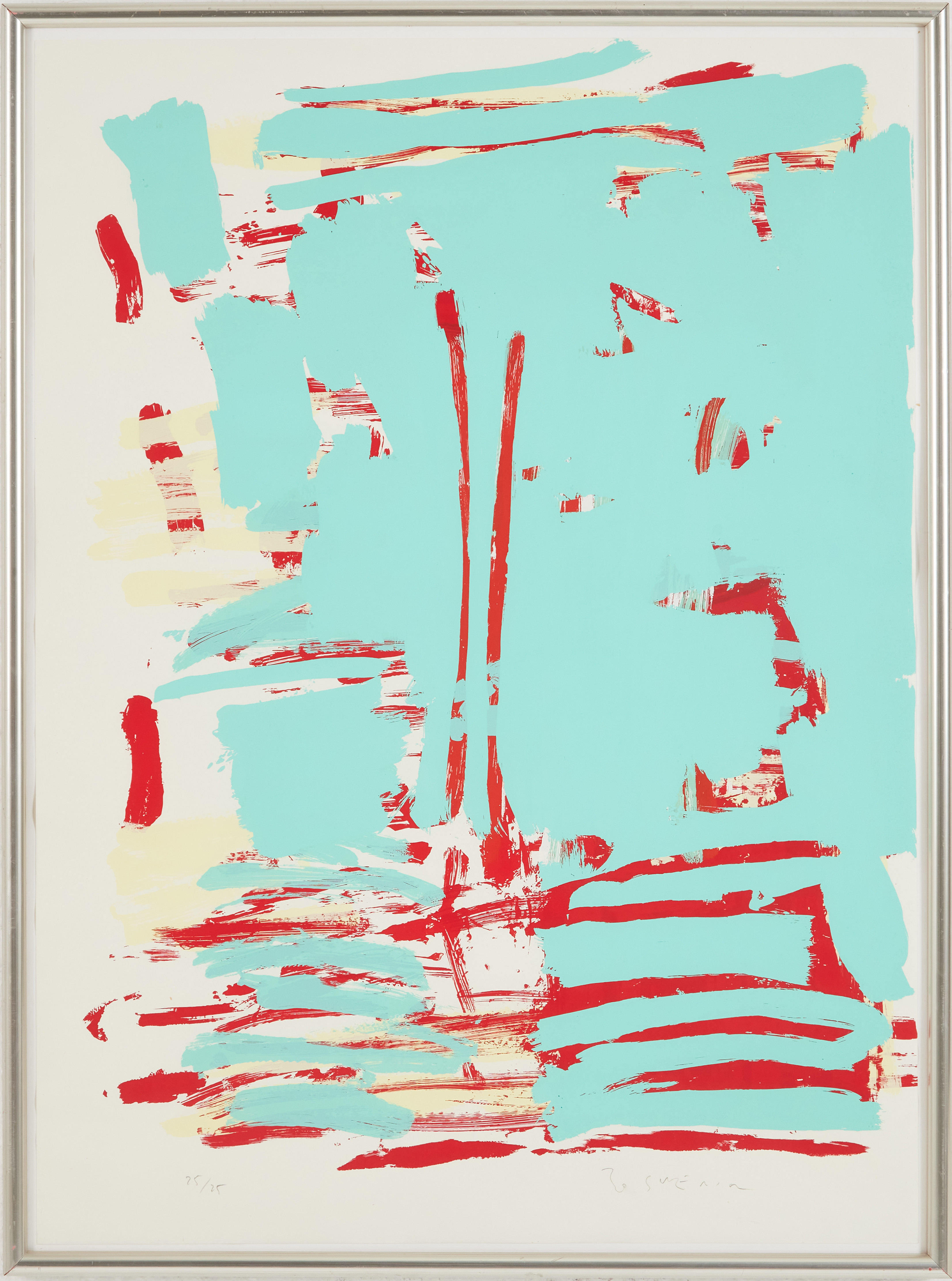 BO SWENSON (1932-2022). Komposition, serigrafi, signerad, numrerad 25/25.