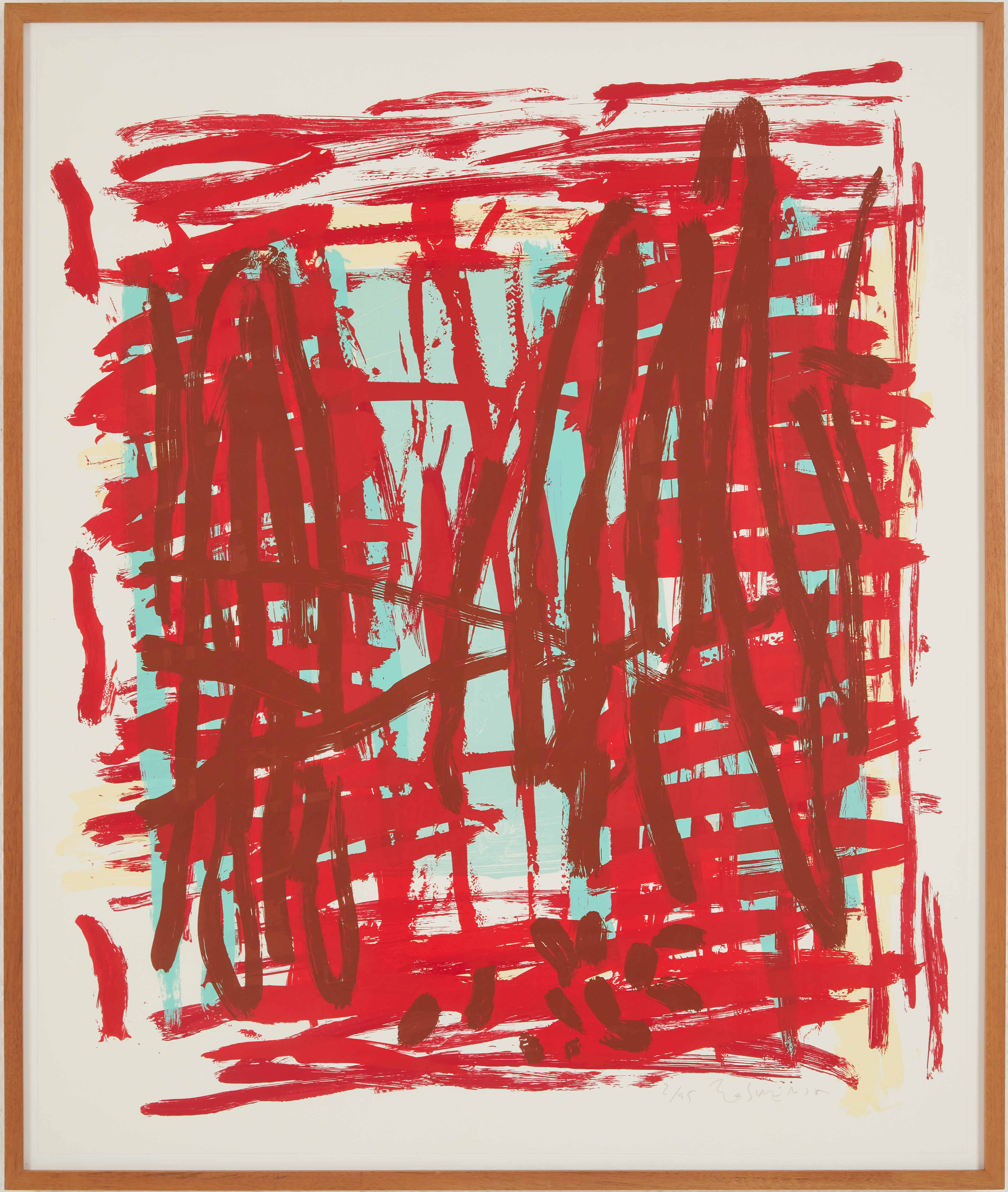 BO SWENSON (1932-2022). Komposition, serigrafi, signerad, numrerad 2/95.