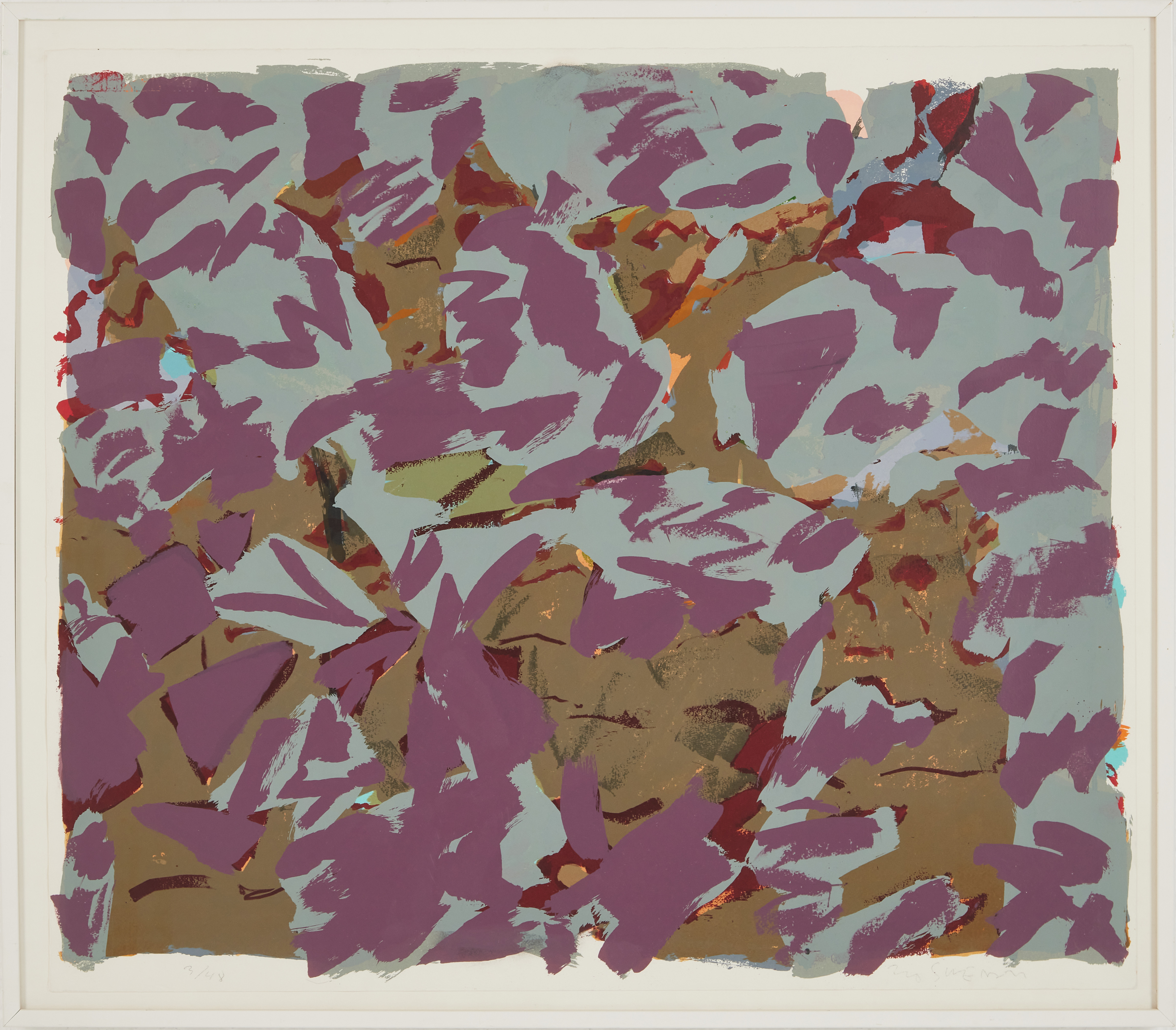 BO SWENSON (1932-2022). Komposition, serigrafi, signerad, numrerad 3/48.