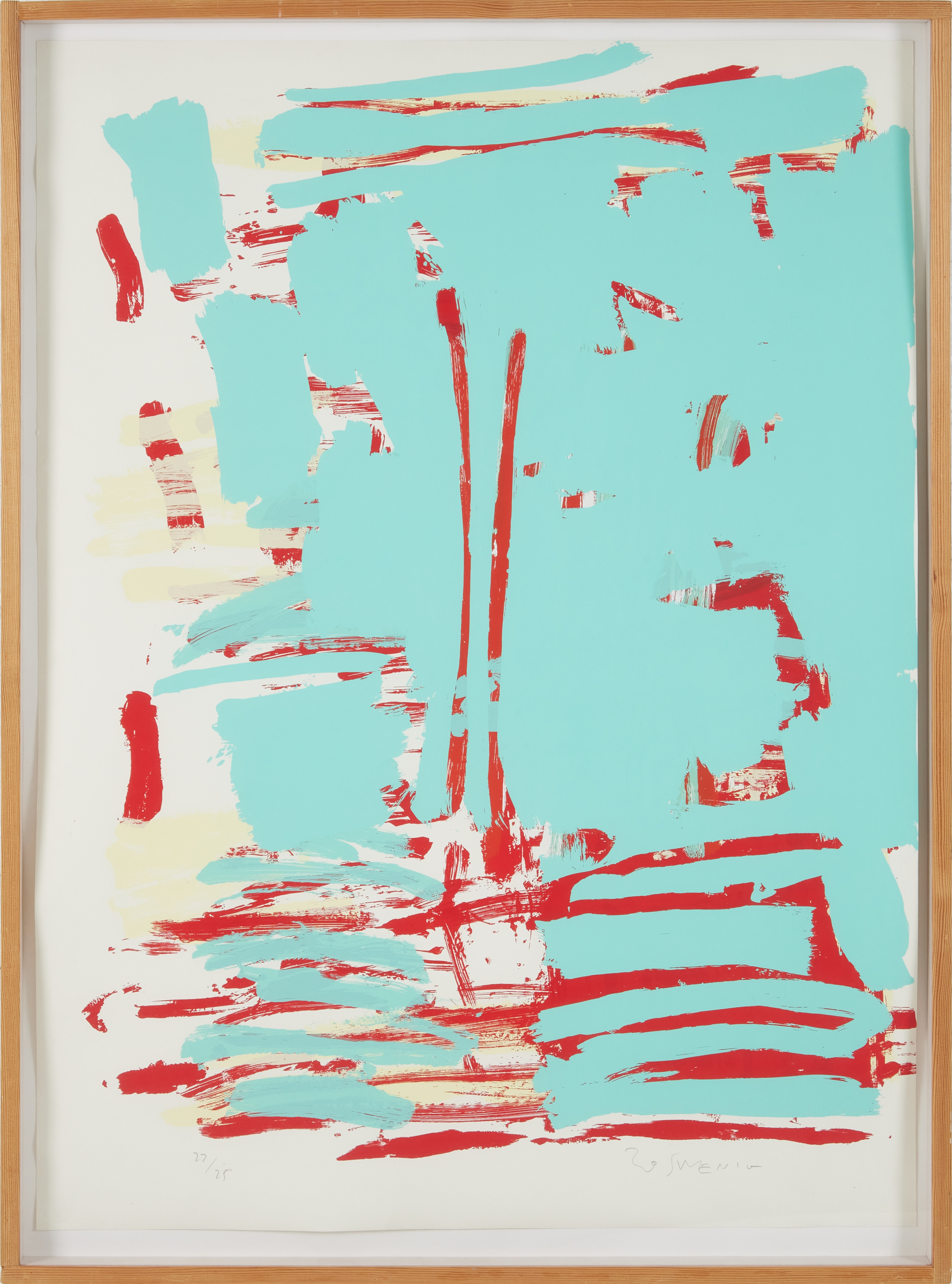 BO SWENSON (1932-2022). Komposition, serigrafi, signerad, numrerad 22/25.