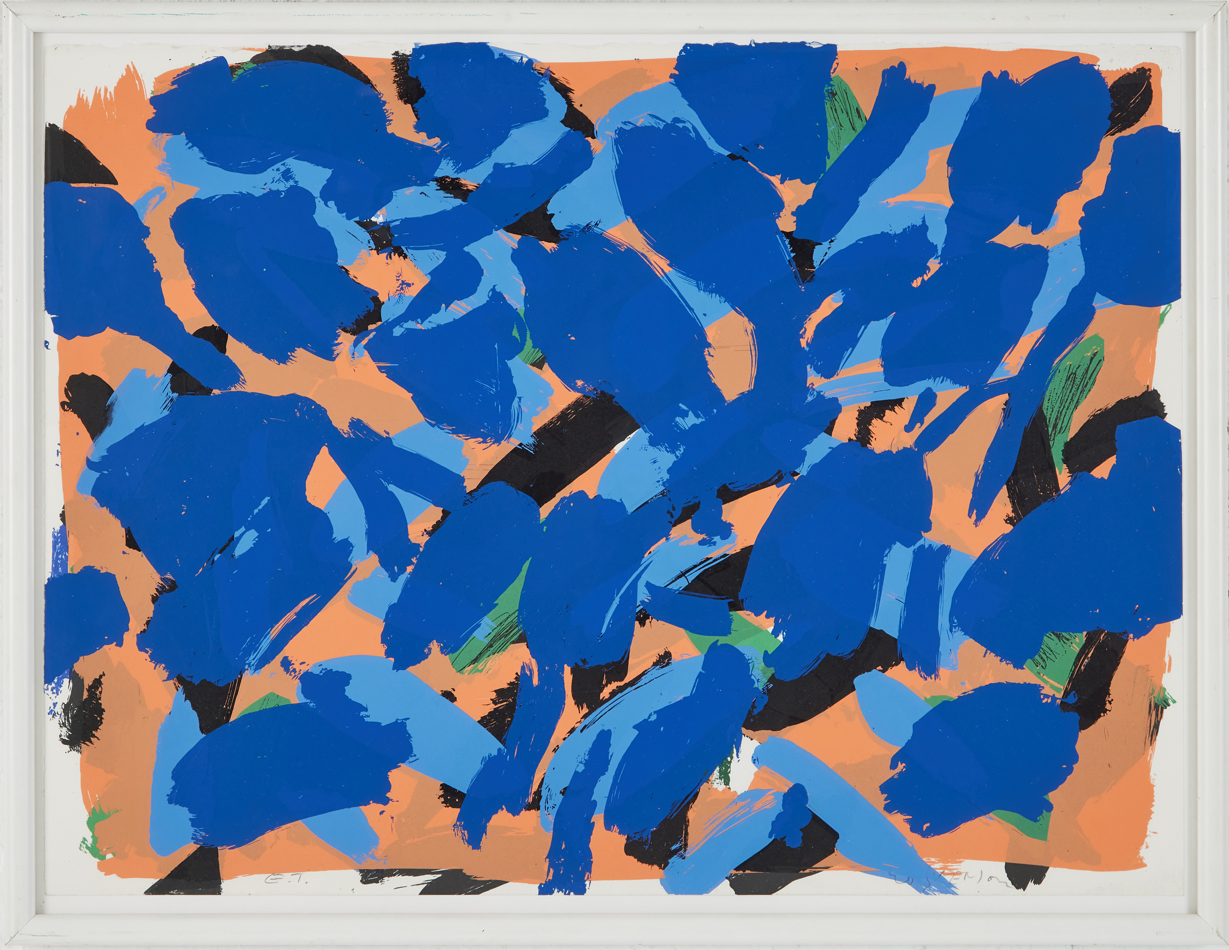 BO SWENSON (1932-2022). "Motljus", serigrafi, signerad, numrerad E.T.