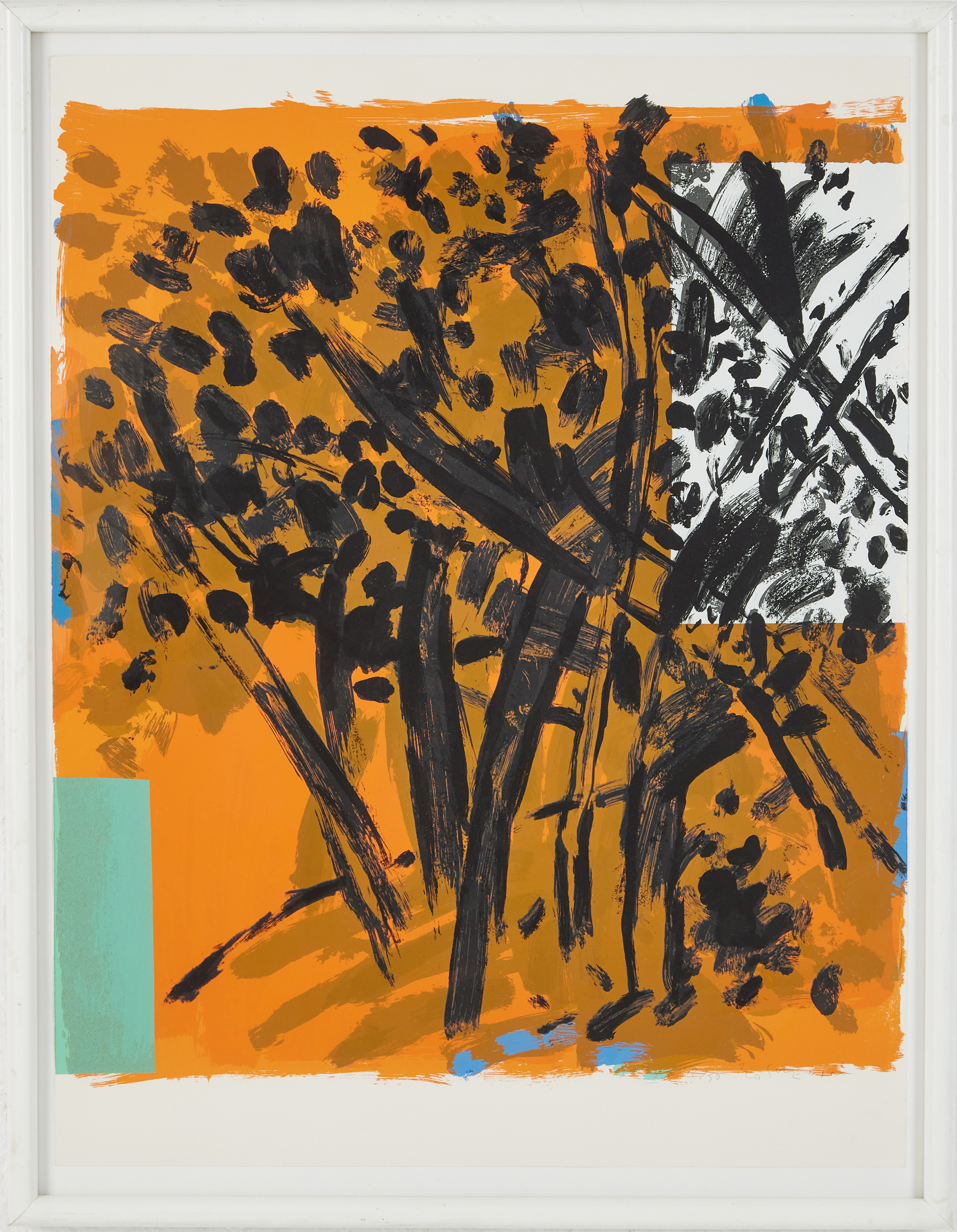 BO SWENSON (1932-2022). "Vinterväg", serigrafi, signerad, numrerad 12/50.