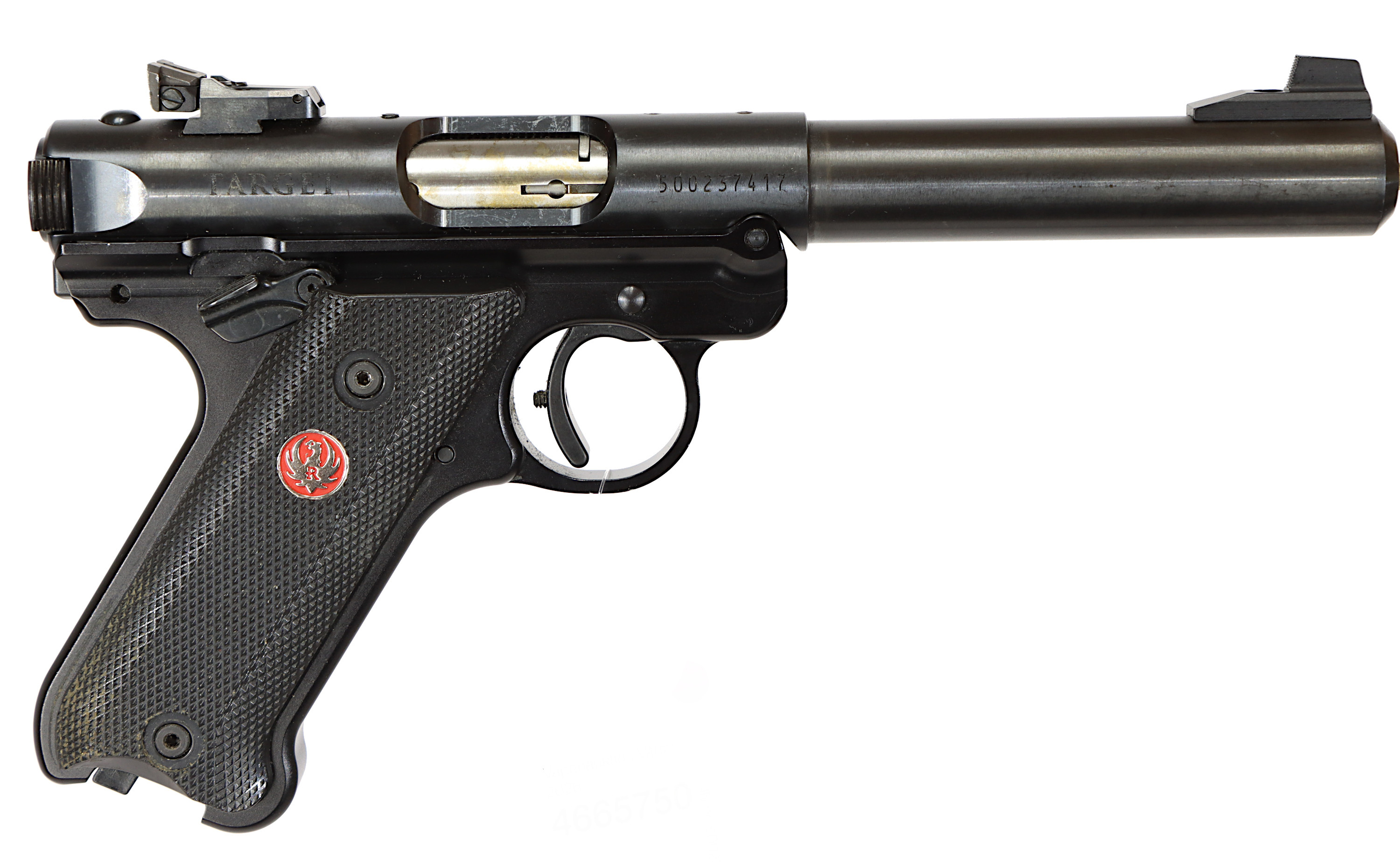 PISTOL, Halvautomatisk, fabrikat Ruger, modell MK IV Target, kaliber 22lr, tillv.nr 500237417, se-nr SE3201135.