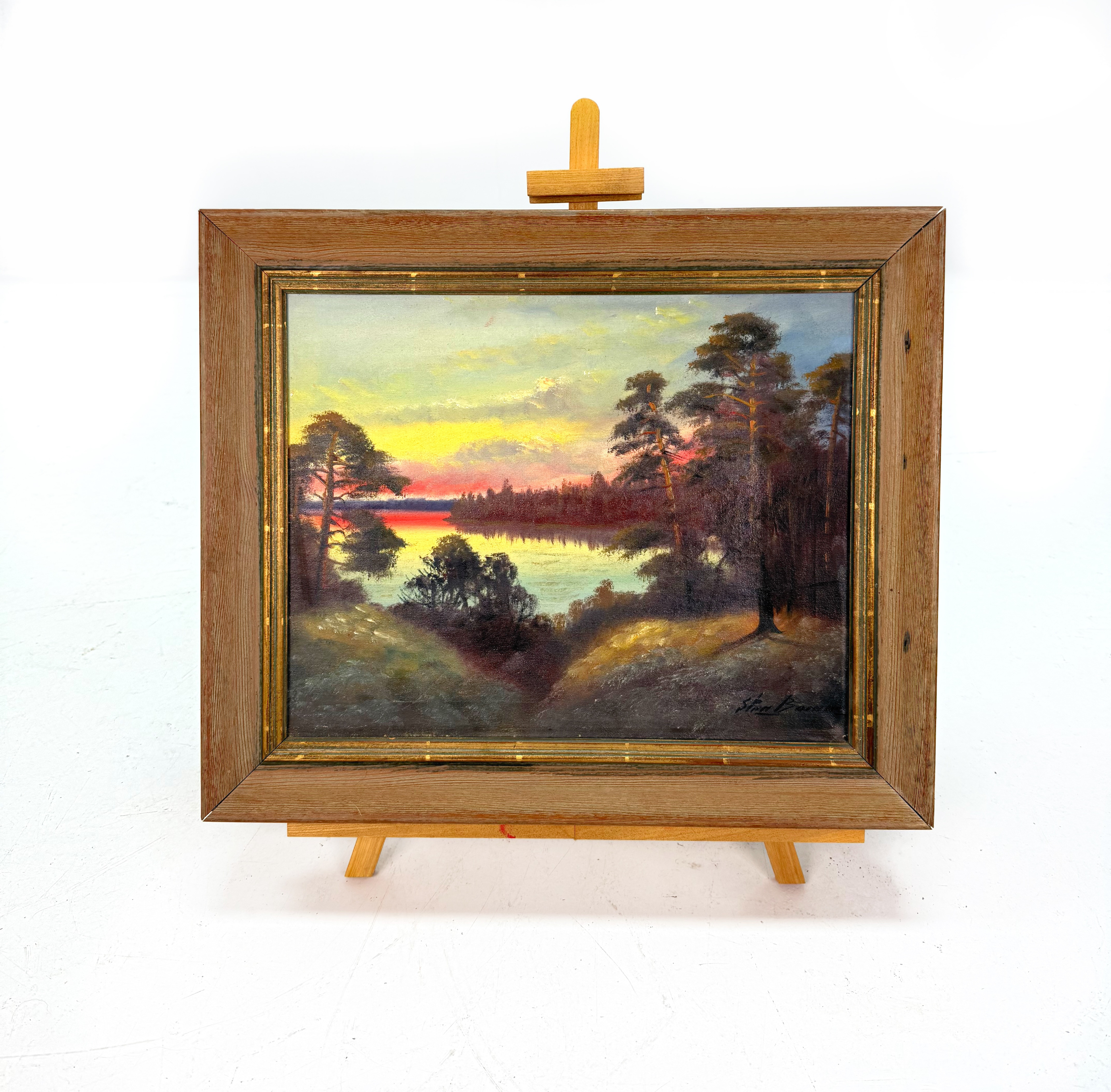 STEN BOMAN olja på duk, signerad med träram.