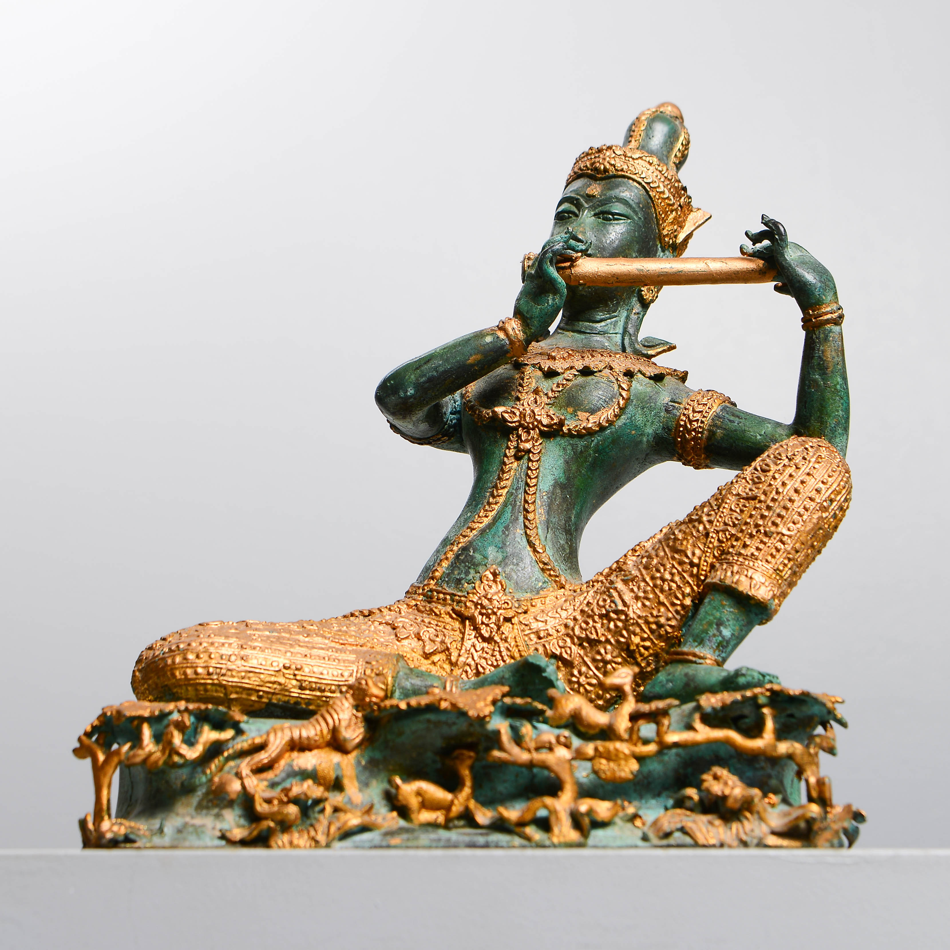SKULPTUR, brons, "Prins Phra Aphai Mani", Thailand, 1900-tal.