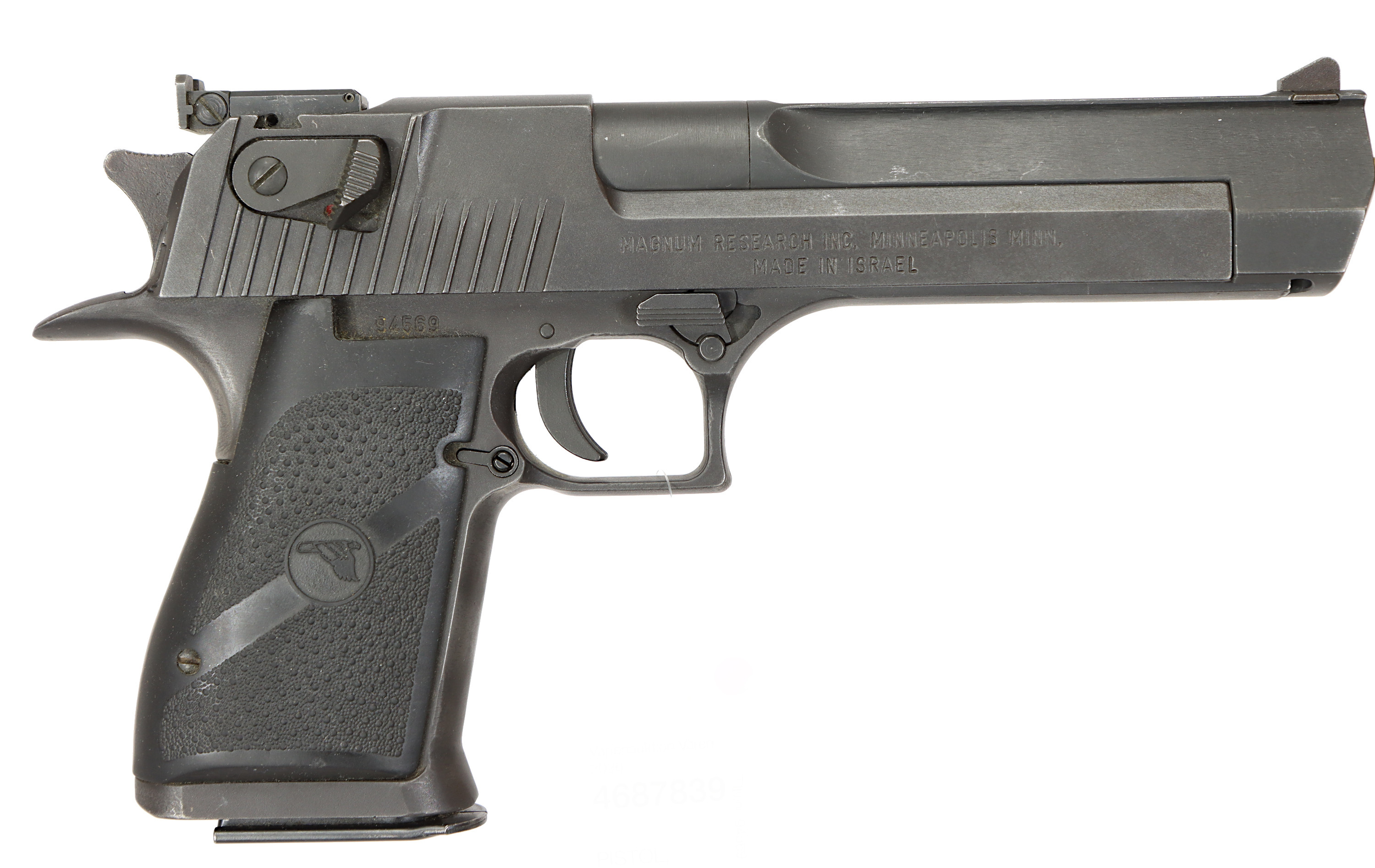 PISTOL, fabrikat IMI, modell Desert Eagle, kaliber .44 Magnum, tillv.nr 94569, se-nr SE0642857.