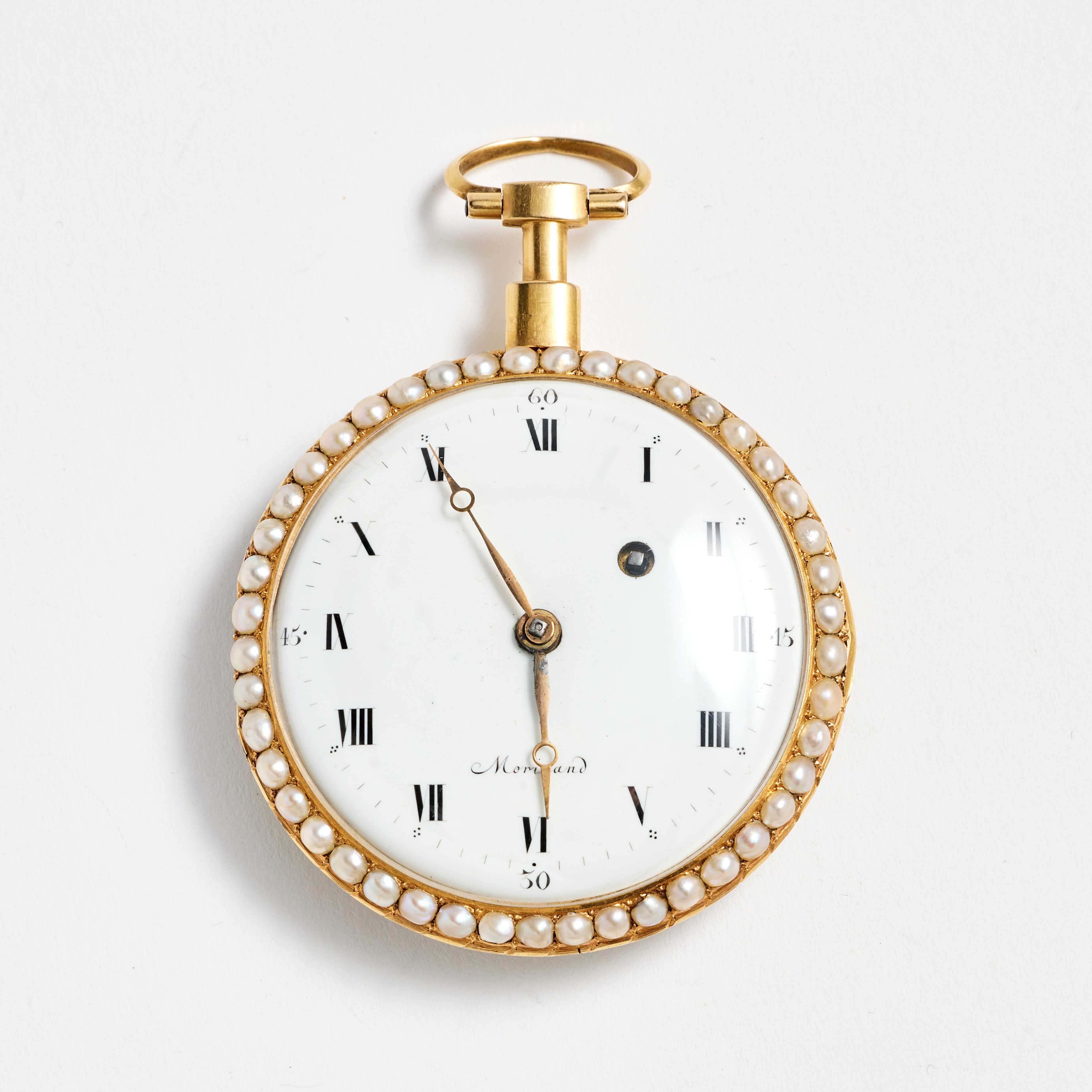 MORICAND & COMP, fickur, 49,5 mm, 18K guld, ca 1790.