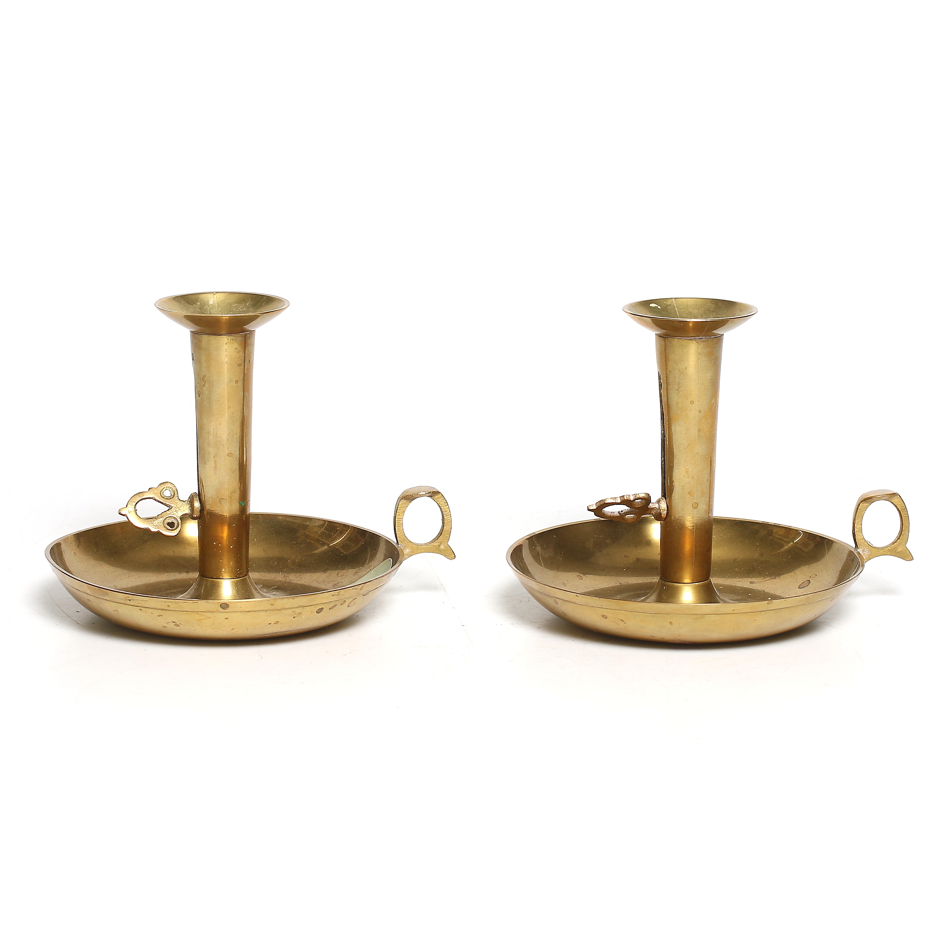 Images for 470973. CANDLE STICKS, a pair, brass, socalled "Night