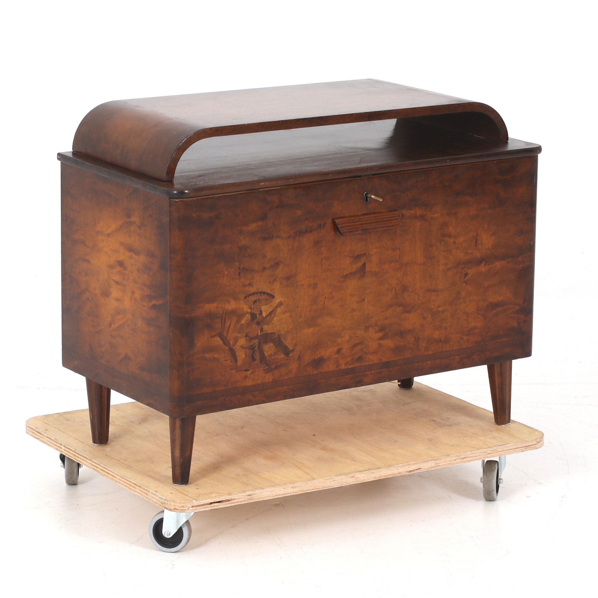 GÖRAN MALMVALL. Musikmöbel, björk, Karl Andersson & Söner, 1940-tal.