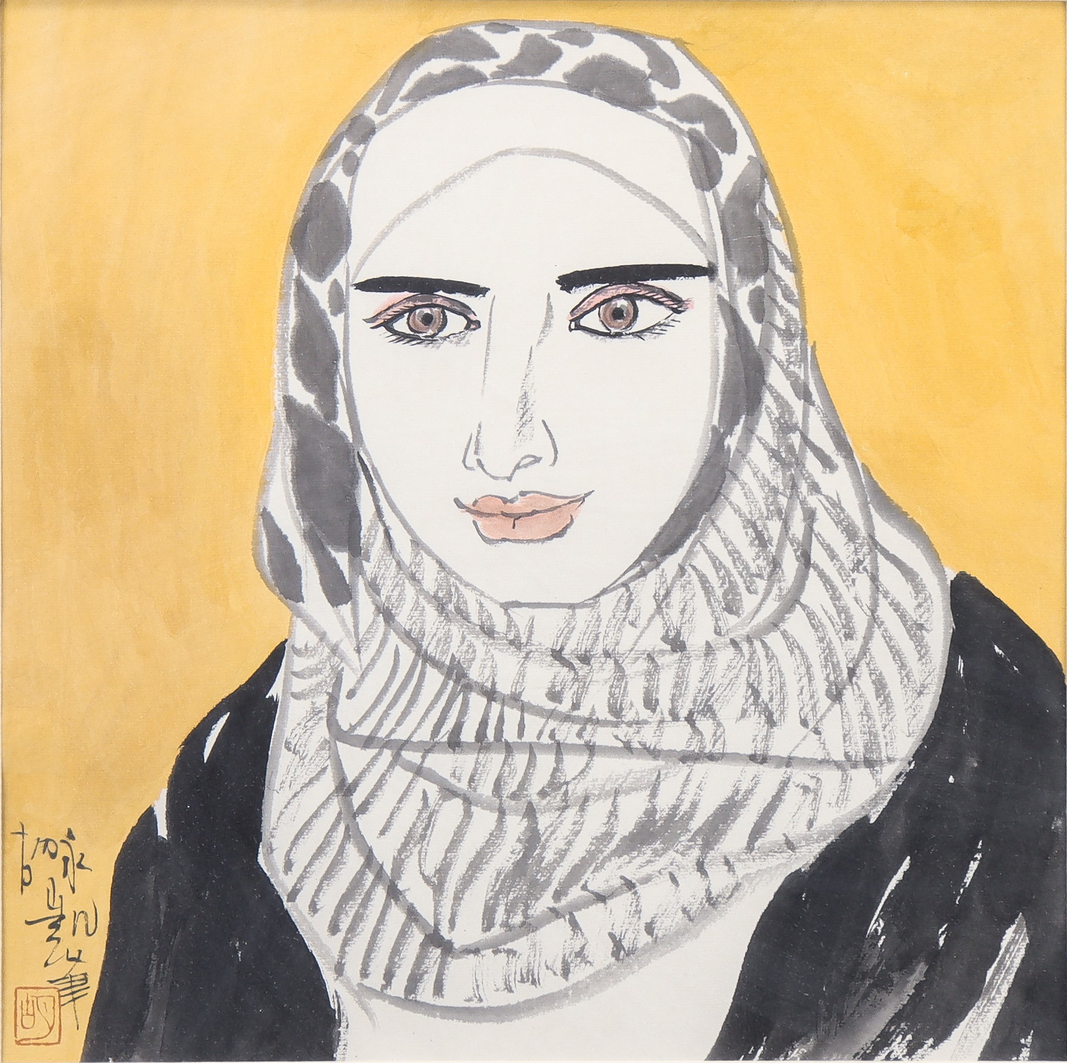 HU YONKAI (KINA, FÖDD 1945). "Face of a Friend".