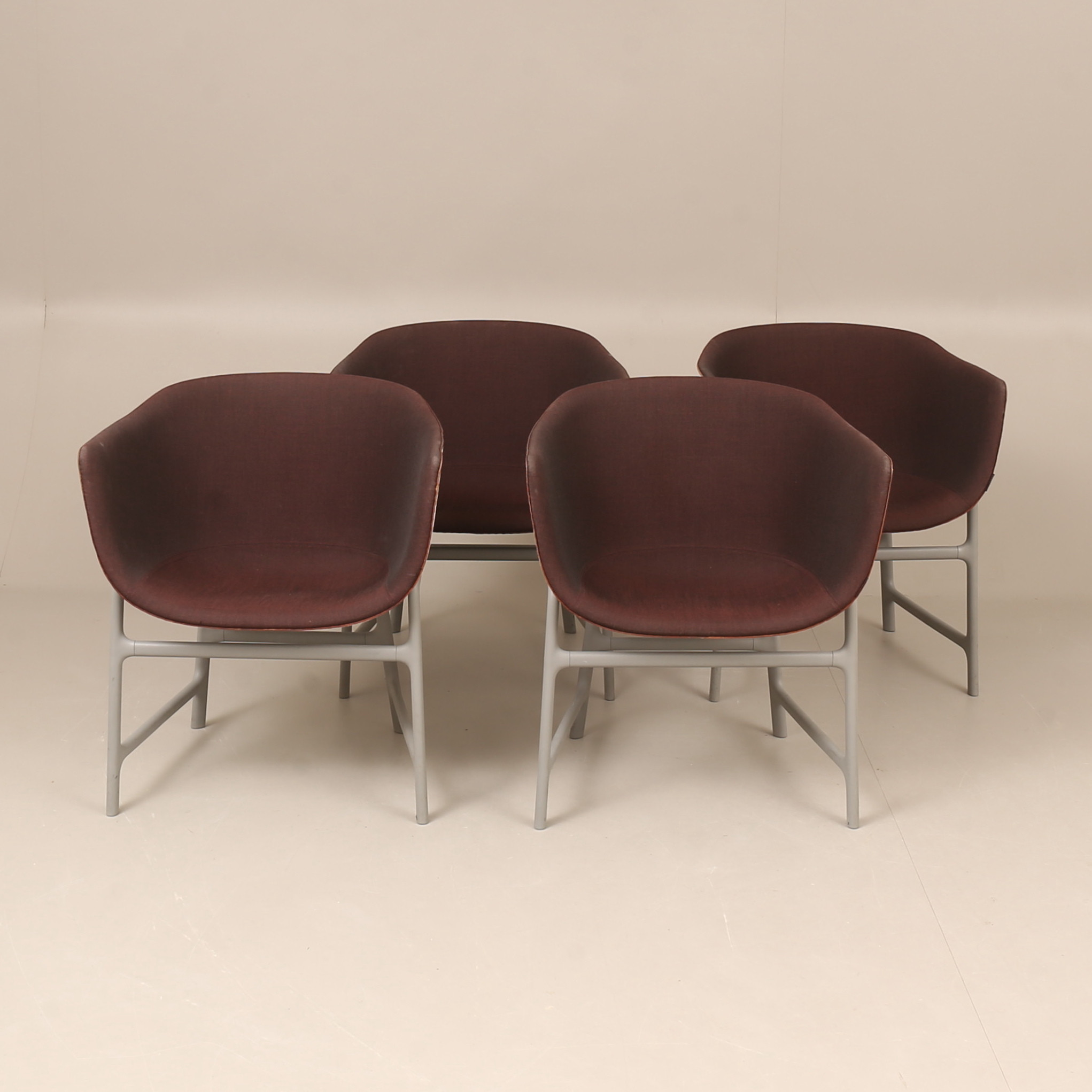 CECILIE MANZ. Karmstolar, 4 stycken, "Miniscule", Fritz Hansen.
