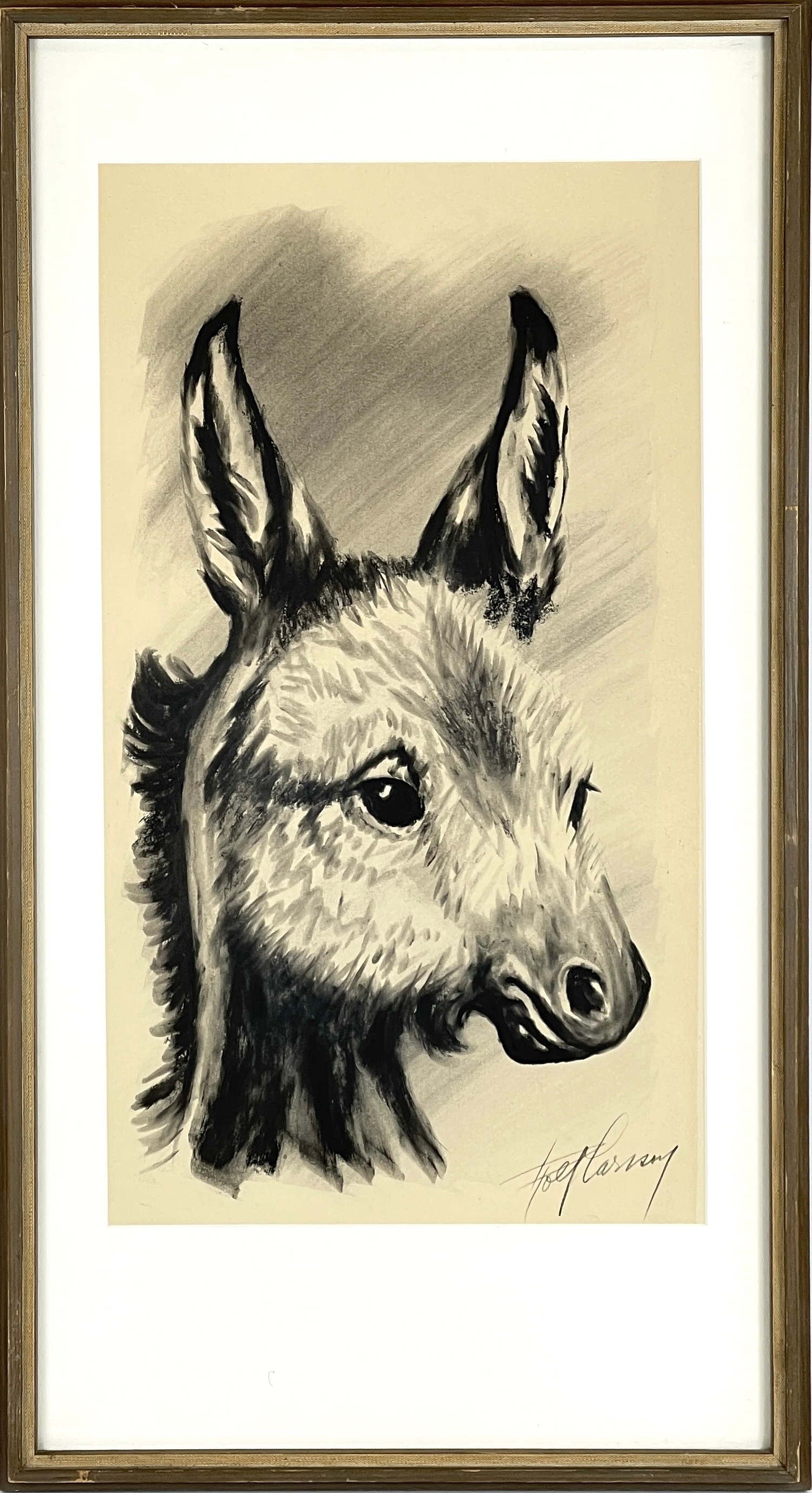 OIDENTIFIERAD KONSTNÄR, blandteknik, Åsna, signerad.