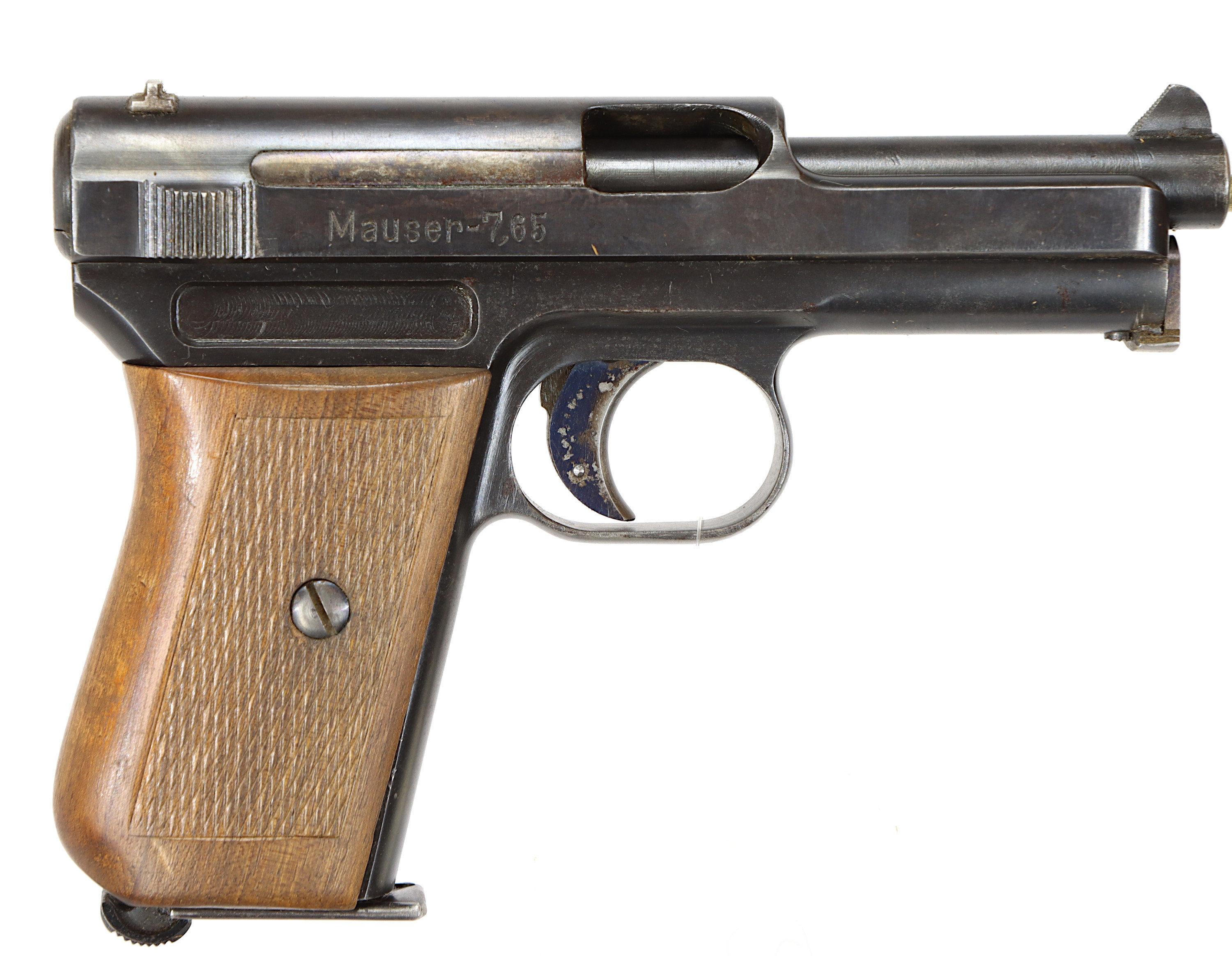 PISTOL, 215578, fabrikat Mauser Obendorf, modell 1914, kaliber 7,65mm, tillv.nr 215578.