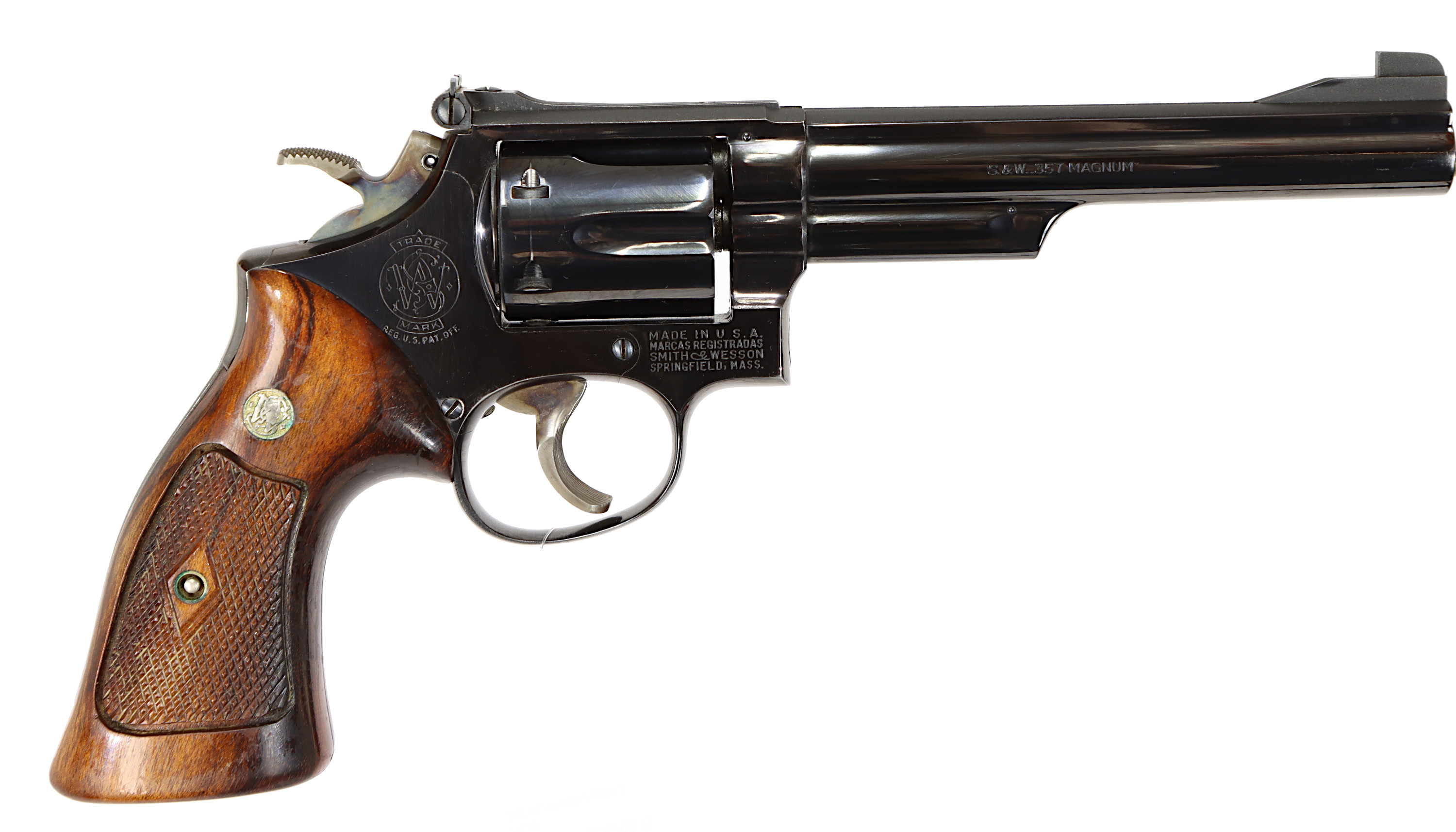 REVOLVER, fabrikat Smith & Wesson, modell 19-2, kaliber .357 Magnum, tillv.nr K682832, se-nr SE0132277.