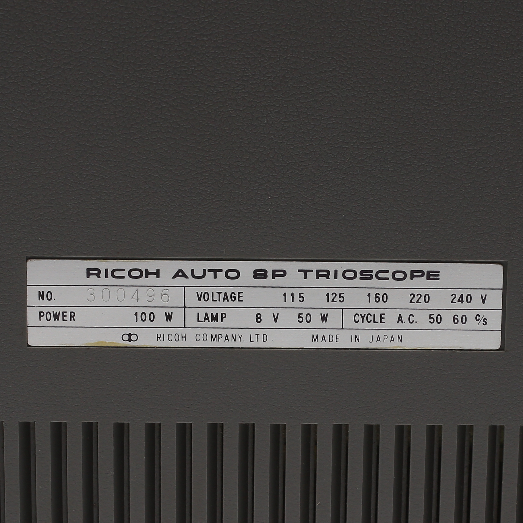 Projecteur Ricoh Auto BP Trioscope - 8mm Et Super 8 - Vintage - À Réviser