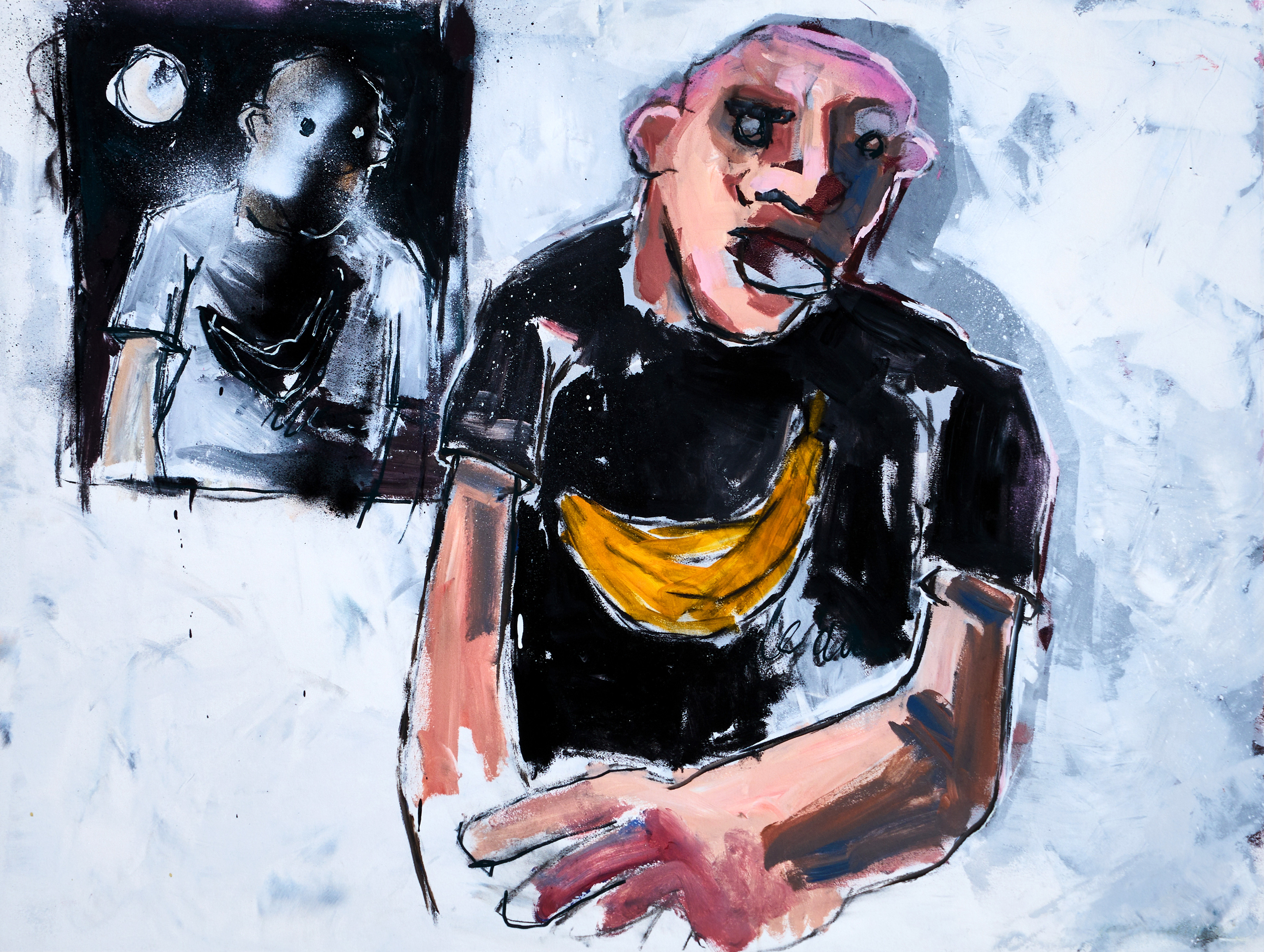 OLOF BEHRENS (född 1978)."Bror", signerad och numrerad 1/90, giclée.