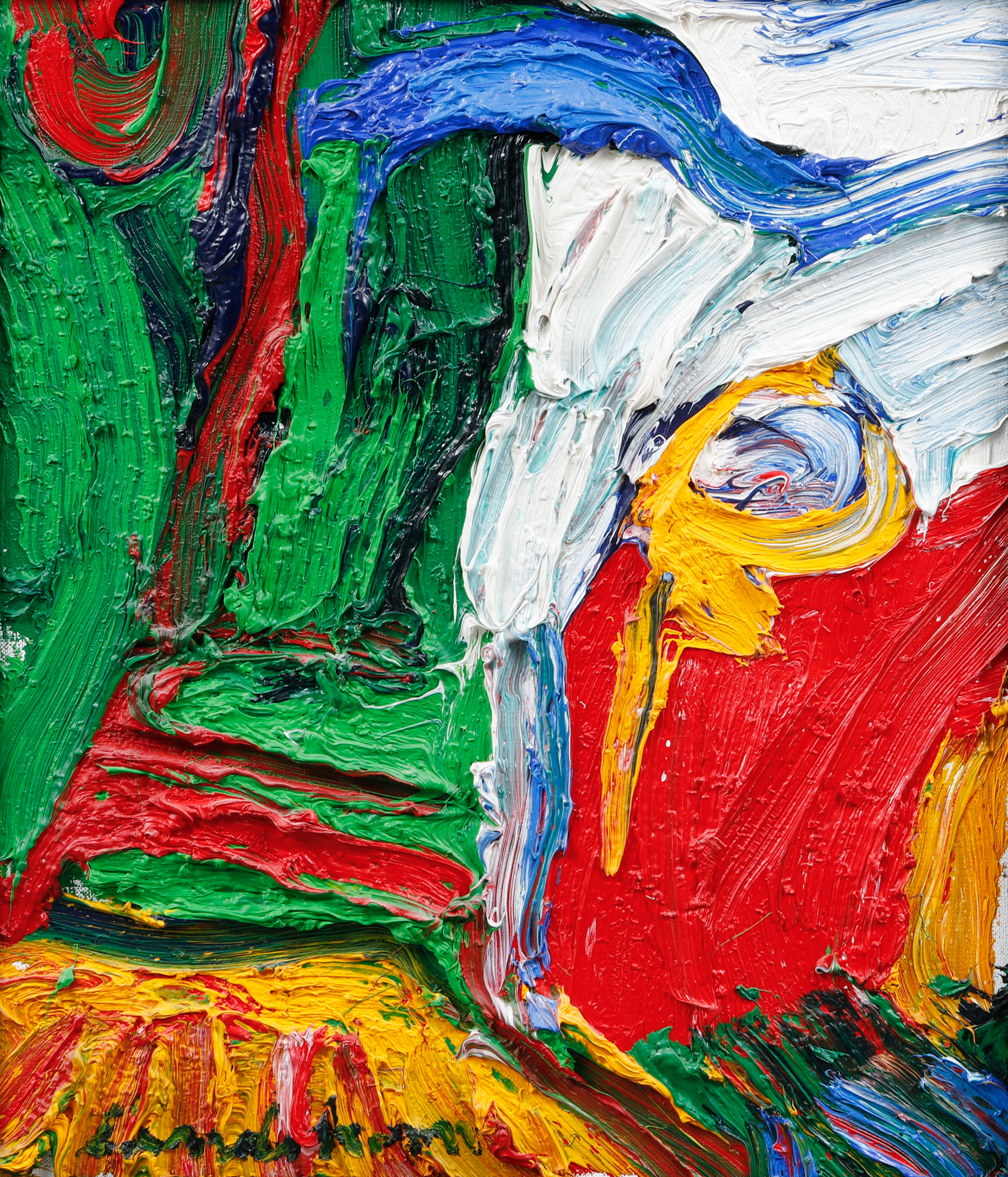 BENGT LINDSTRÖM. Figurkomposition. Olja på duk.