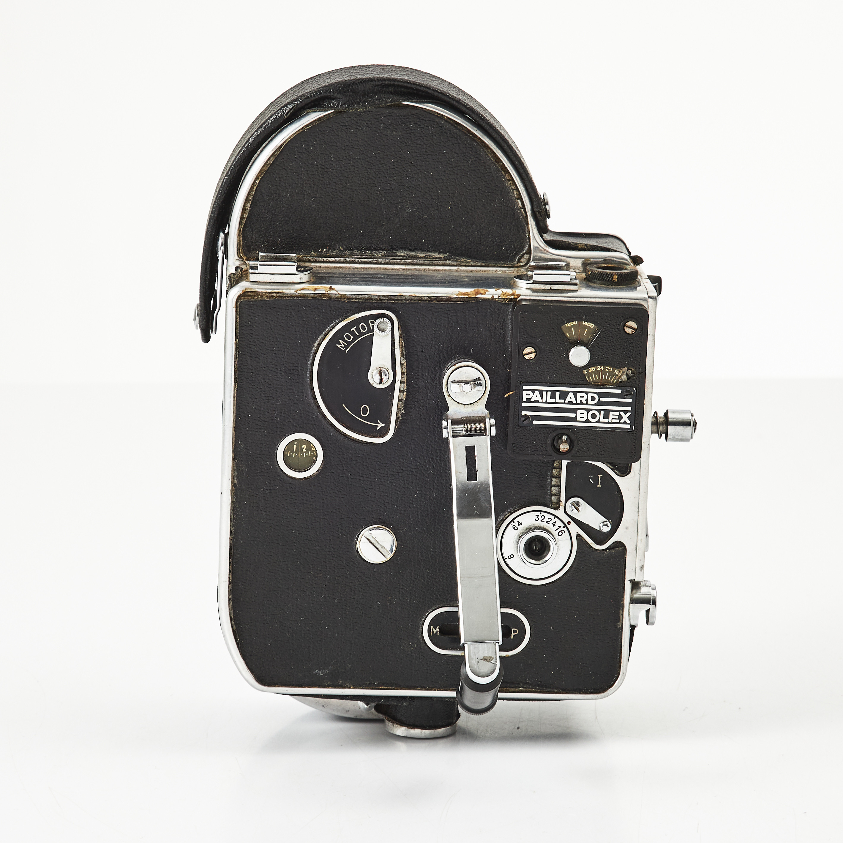 FILMKAMERA Paillard Bolex, med stativ och fodral.