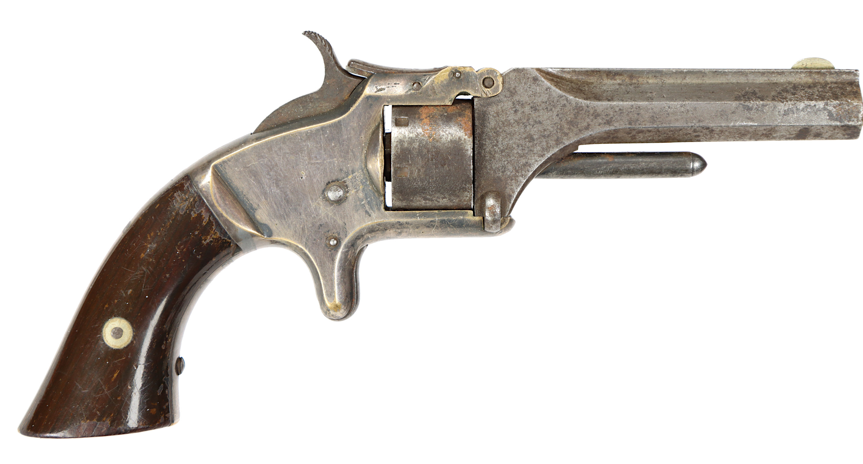 REVOLVER, fabrikat Smith & Wesson, modell No1 second issue, kaliber .22, tillv.nr 90185, se-nr SE2284311.