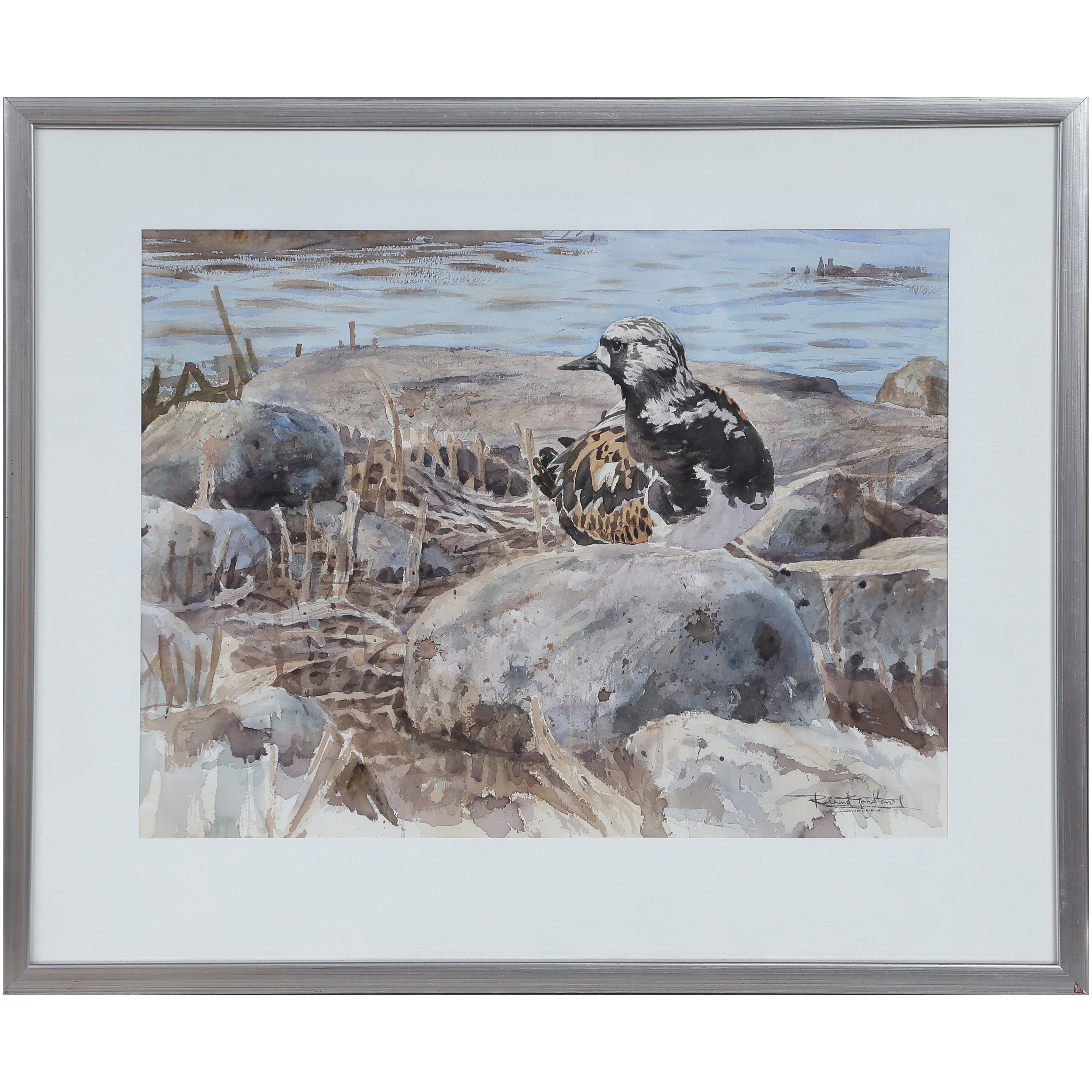 ROLAND JONSSON (f. 1958) AKVARELL, SIGNERAD.