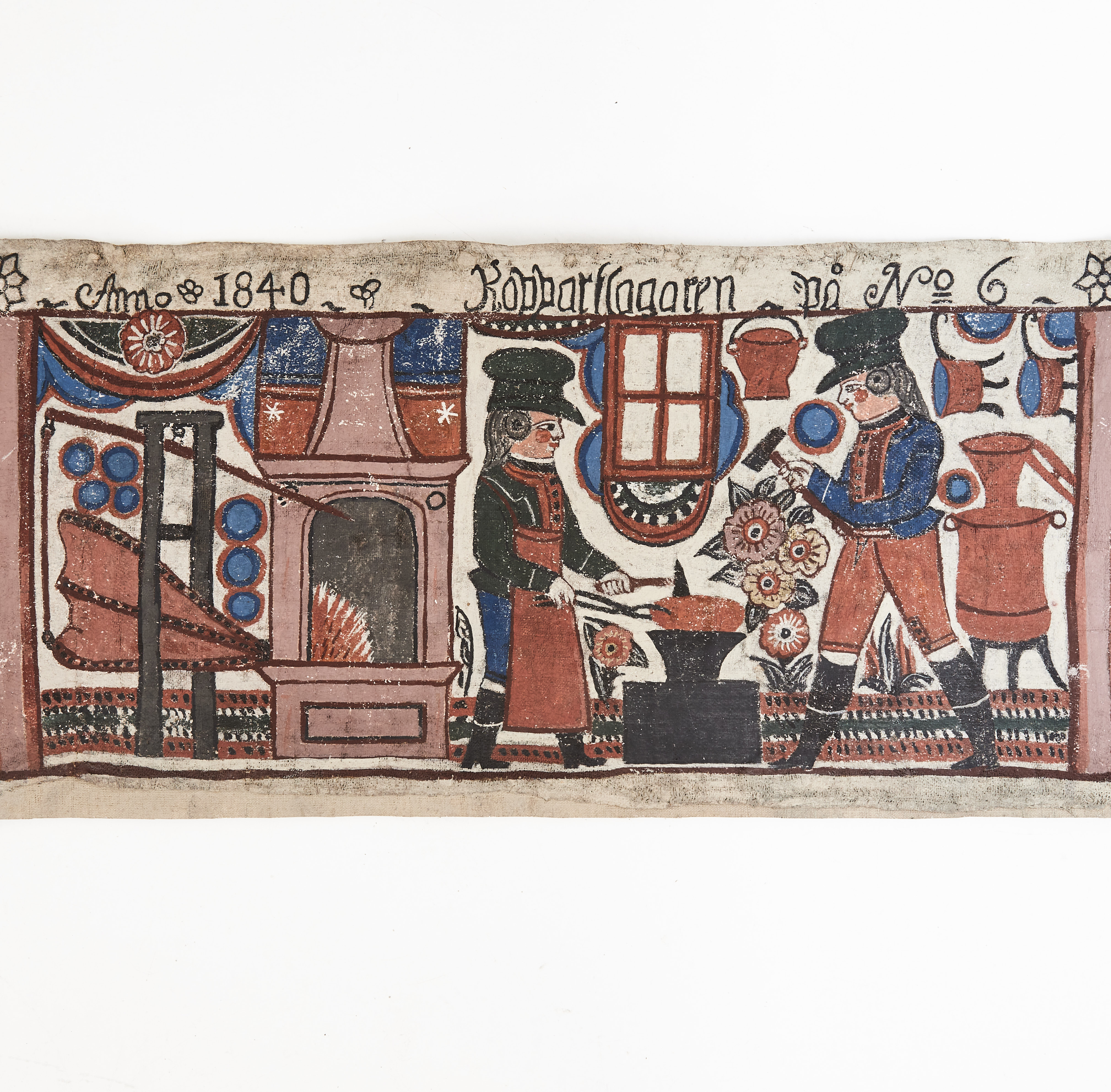 PER "PER I DUVHULT" SVENSSON  (1787-1862). TILLSKRIVEN. Bonad, Femsjöskolan, daterad 1840.