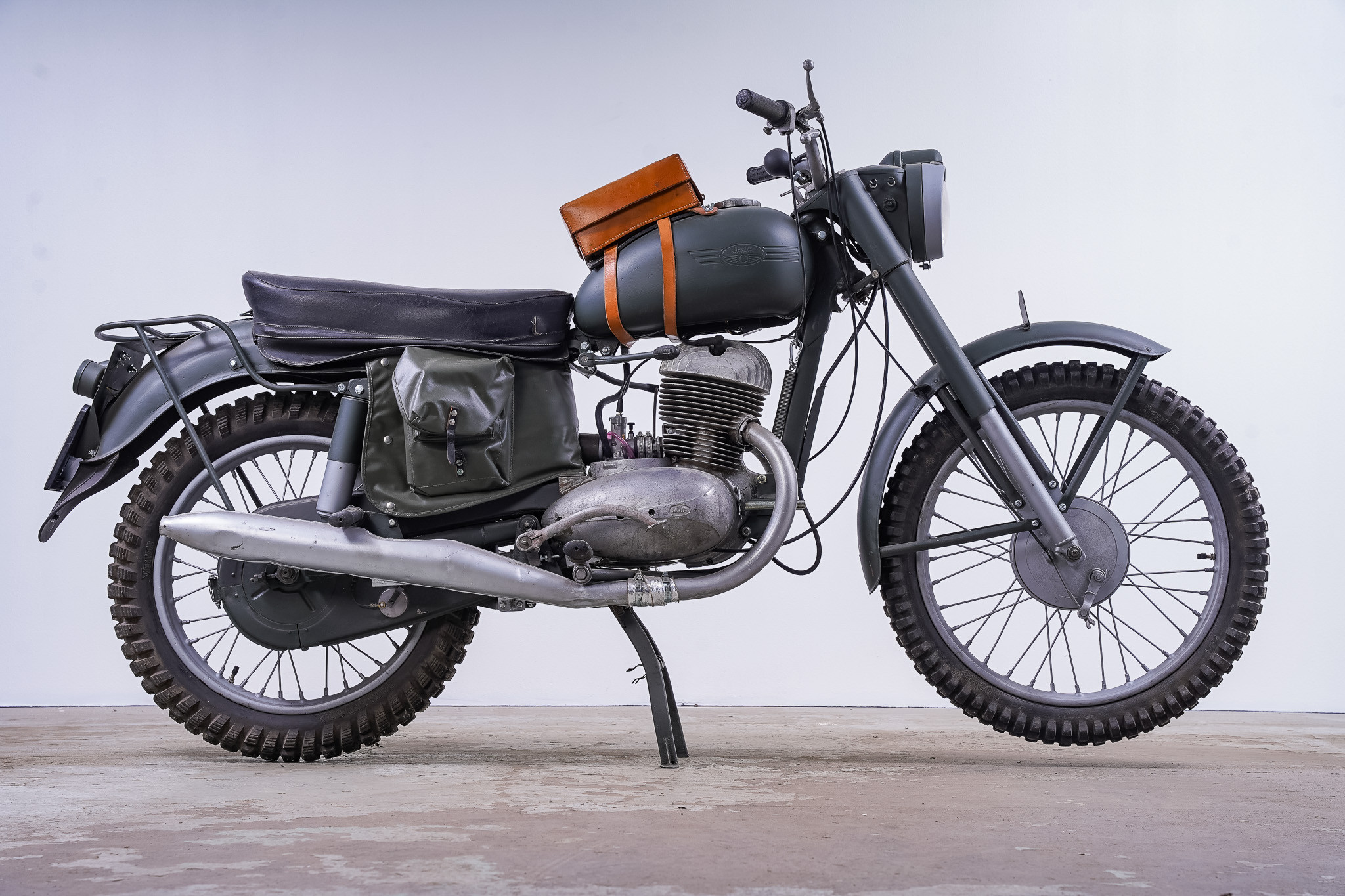 JAWA, modell 255 Army, Sexdagarsspecial, 250 cc, 1960, Tjeckoslovakien.