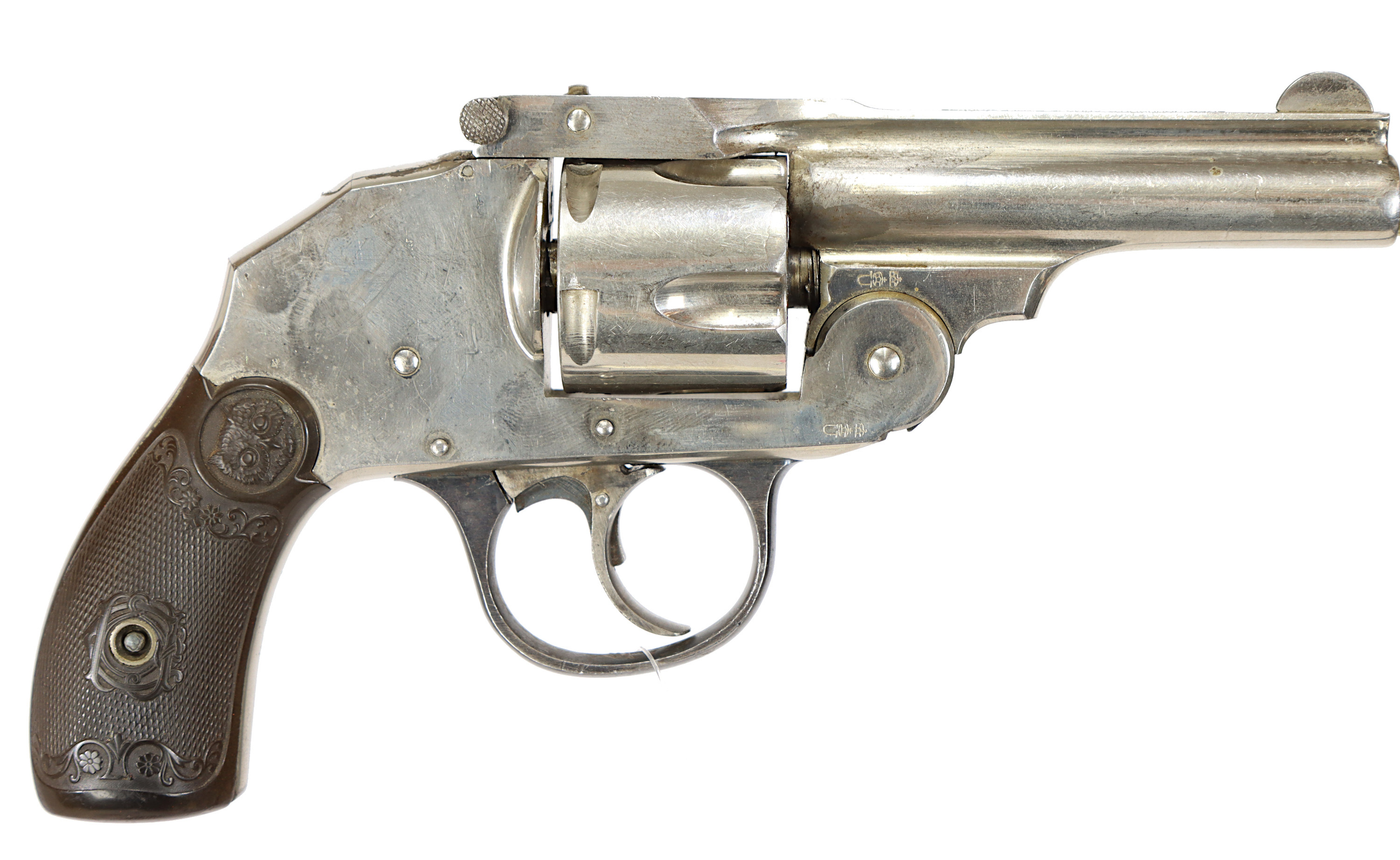 REVOLVER, fabrikat Iver Johnson Arms, kaliber .38, tillv.nr 8041, se-nr SE0834388.