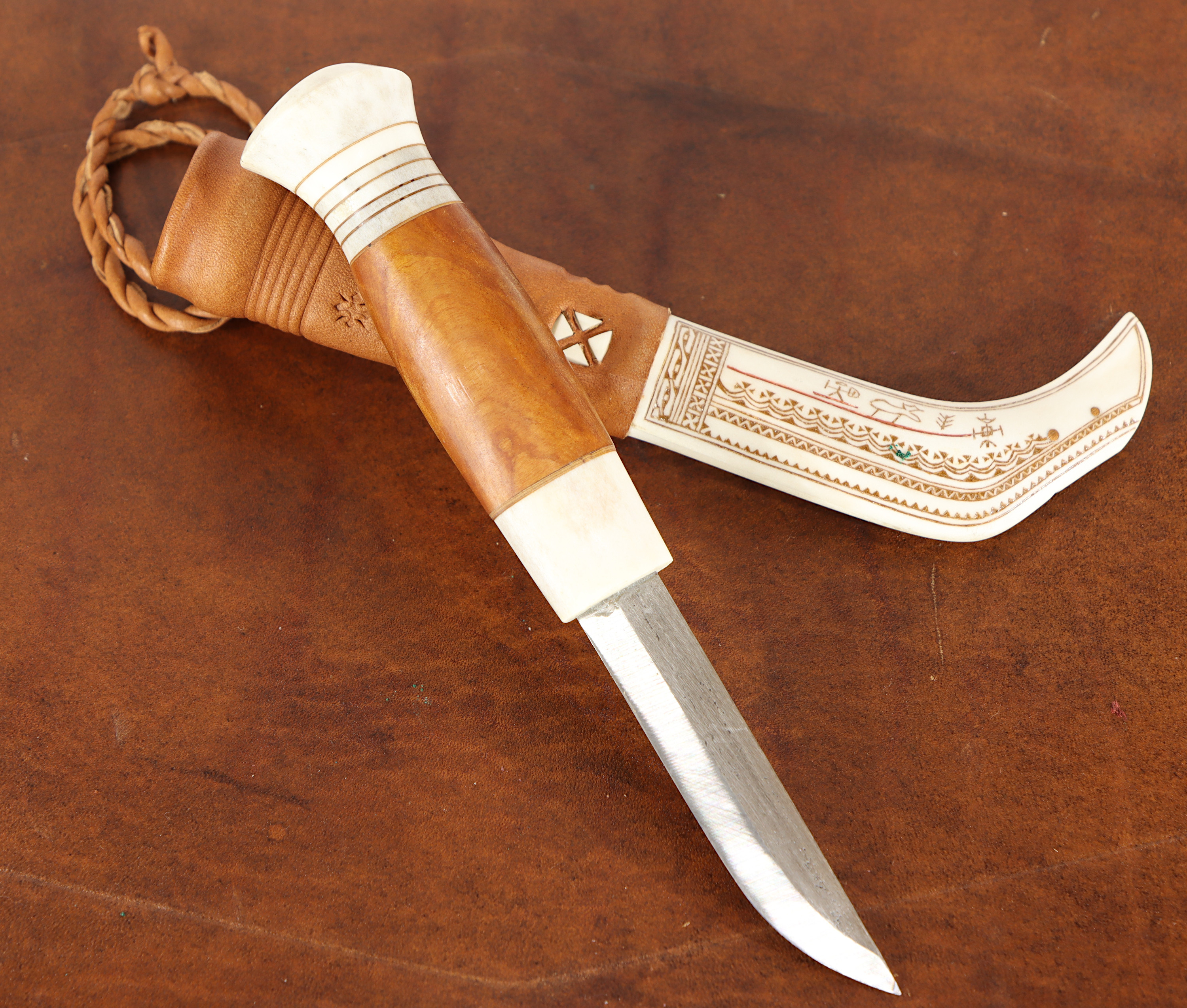 KNIV, HALVHORN, LENNART SAMMELIN.