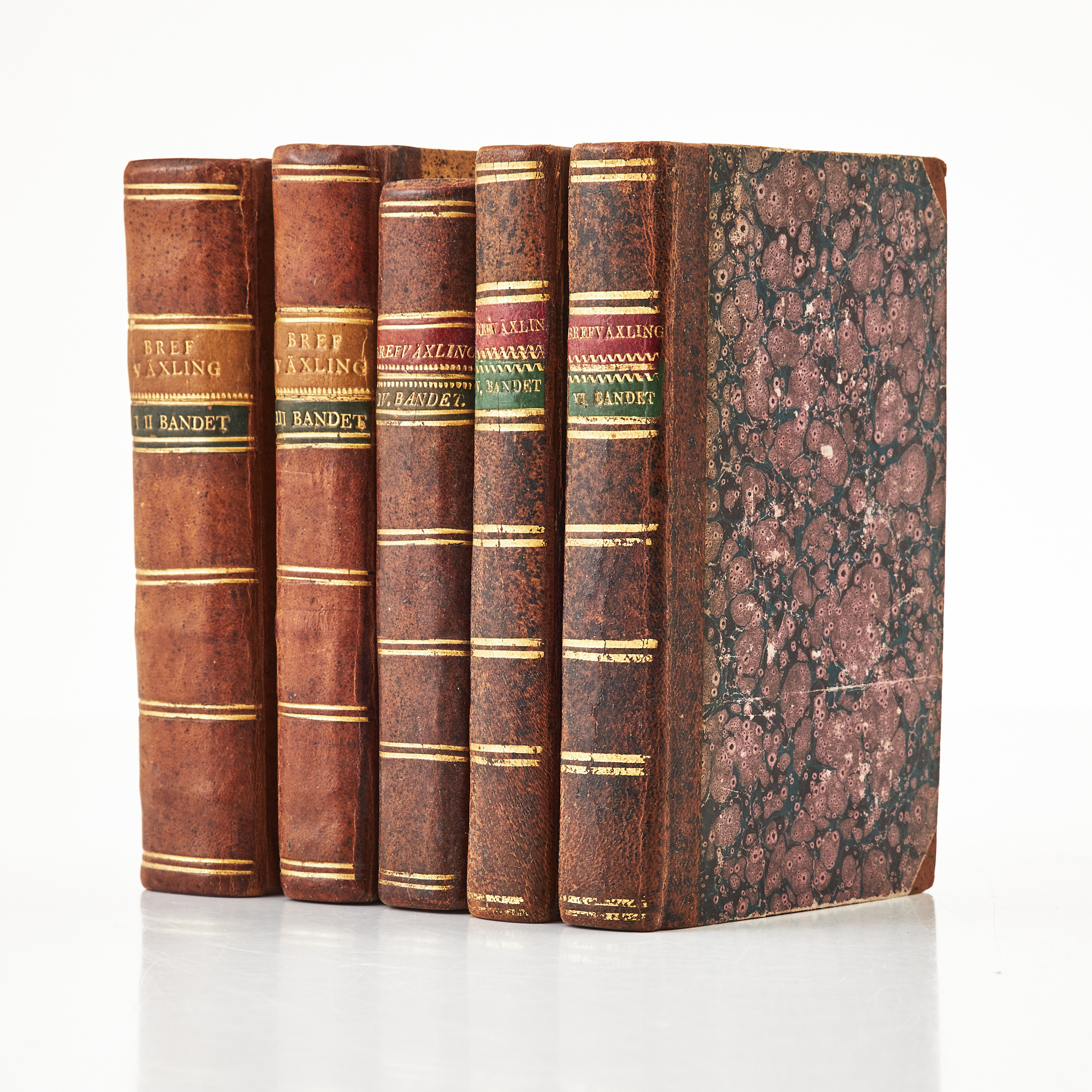 GJÖRWELLS BREFVÄXLING, I-VI, 1798-1810. 5 VOL.