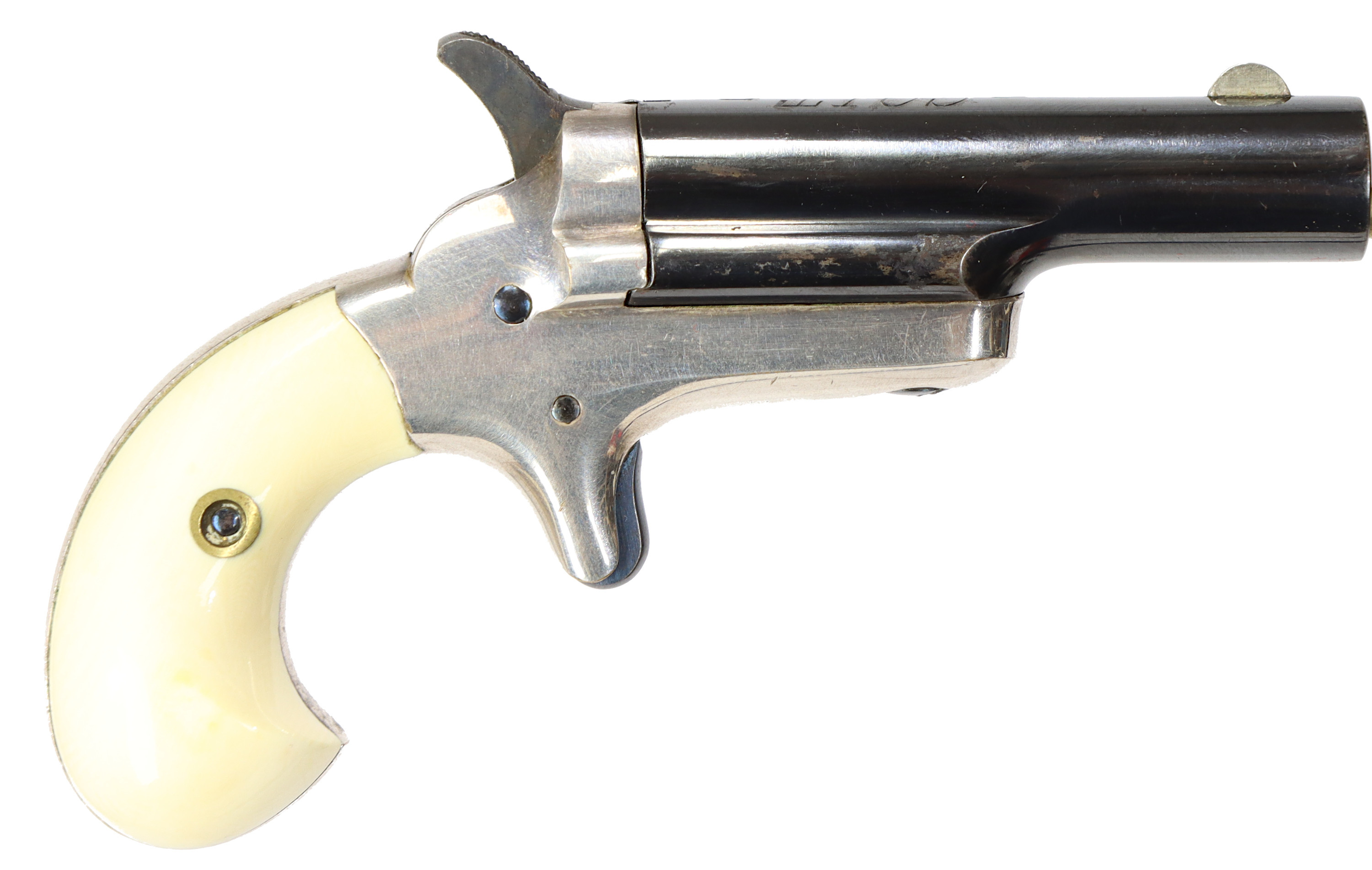 PISTOLER ETT PAR, fabrikat Colt, modell Third model Derringer, kaliber .41RF, tillv.nr 25860 & 27571, se-nr SE0190400 & SE0190401.