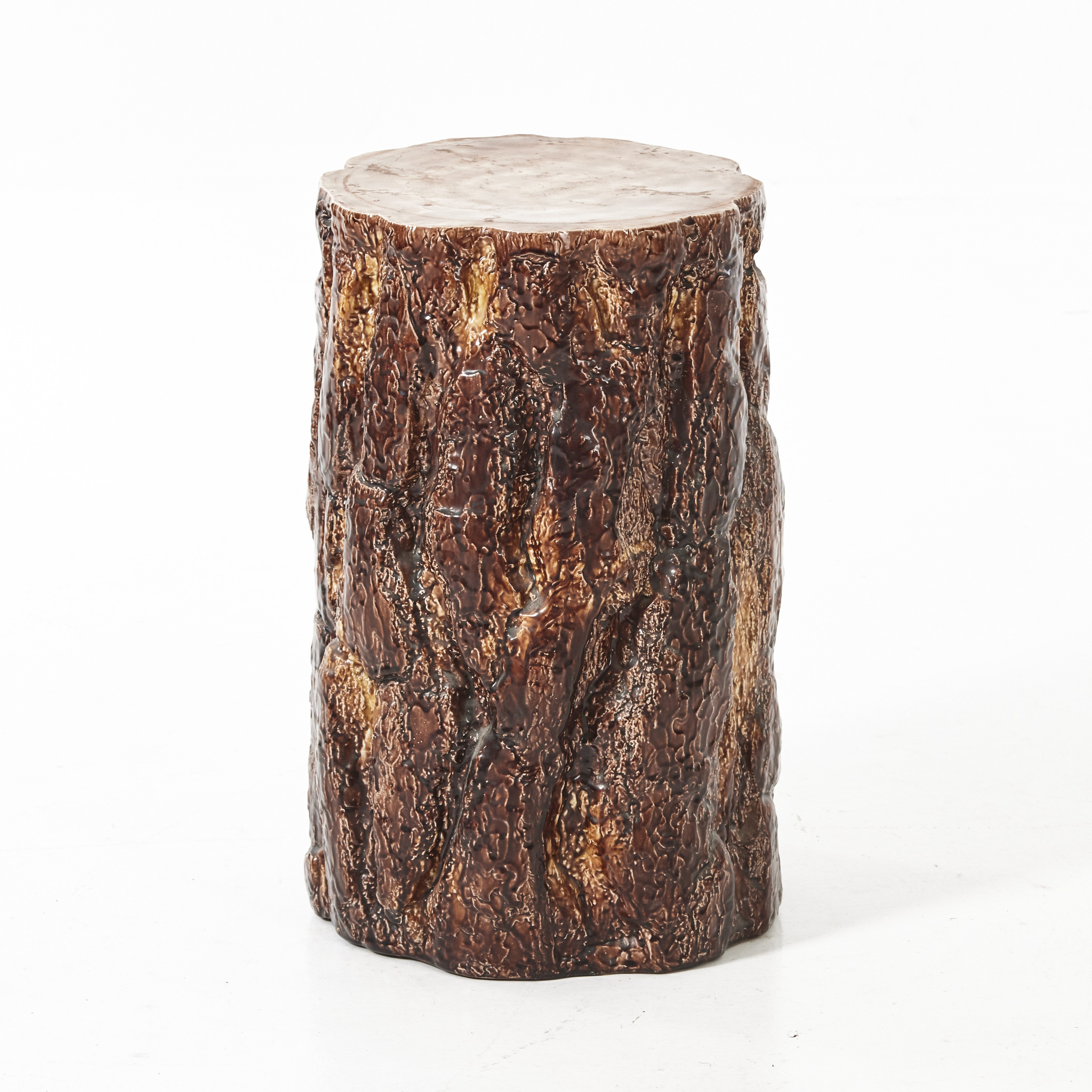 Images for 4755697. A stool, in the form of a pine stump, Gustavsberg ...