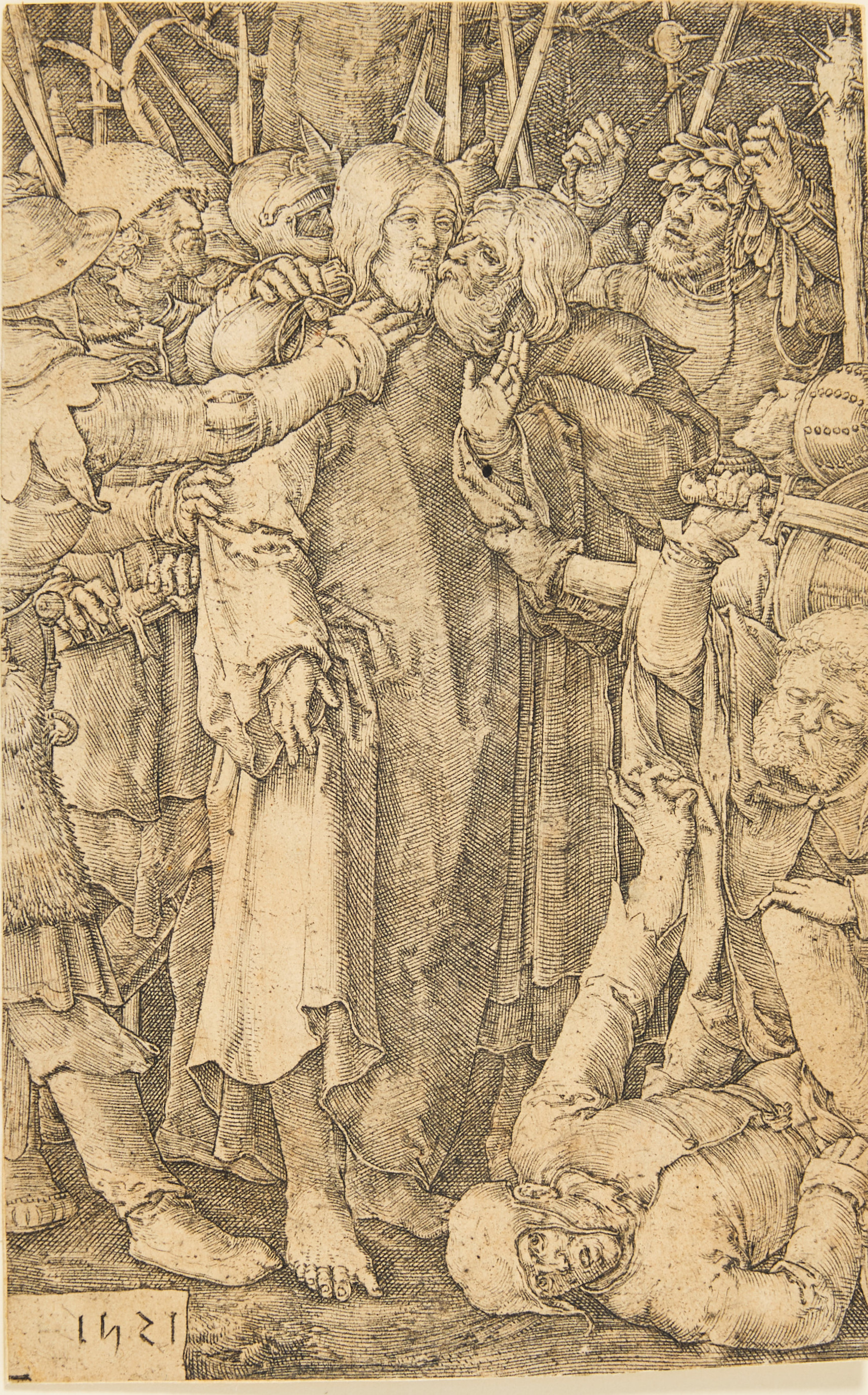 LUCAS VAN LEYDEN (THE NETHERLANDS 1494-1533). "The Betrayal of Christ".