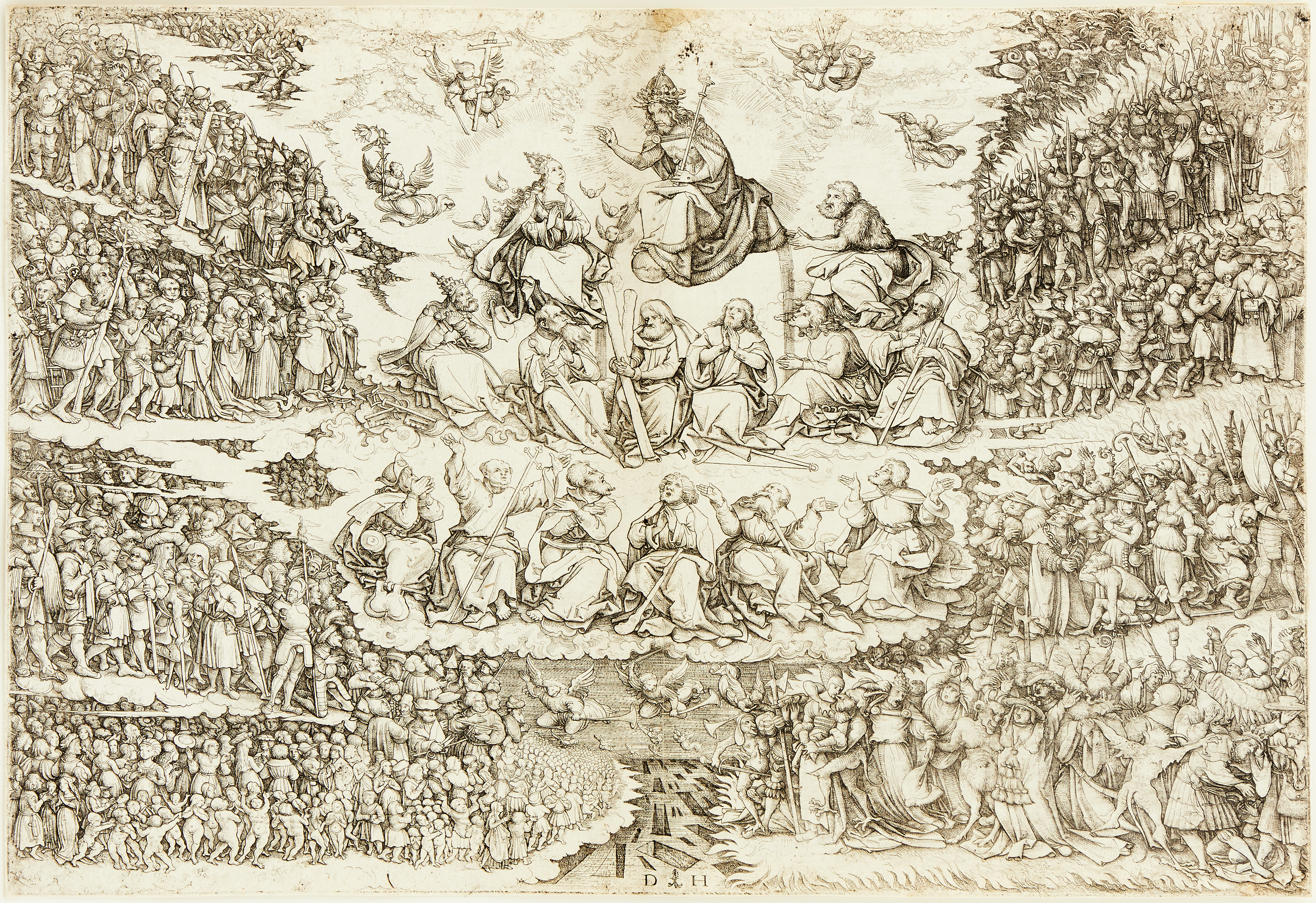 DANIEL HOPFER (GERMANY 1470-1536). "The Last Judgment".