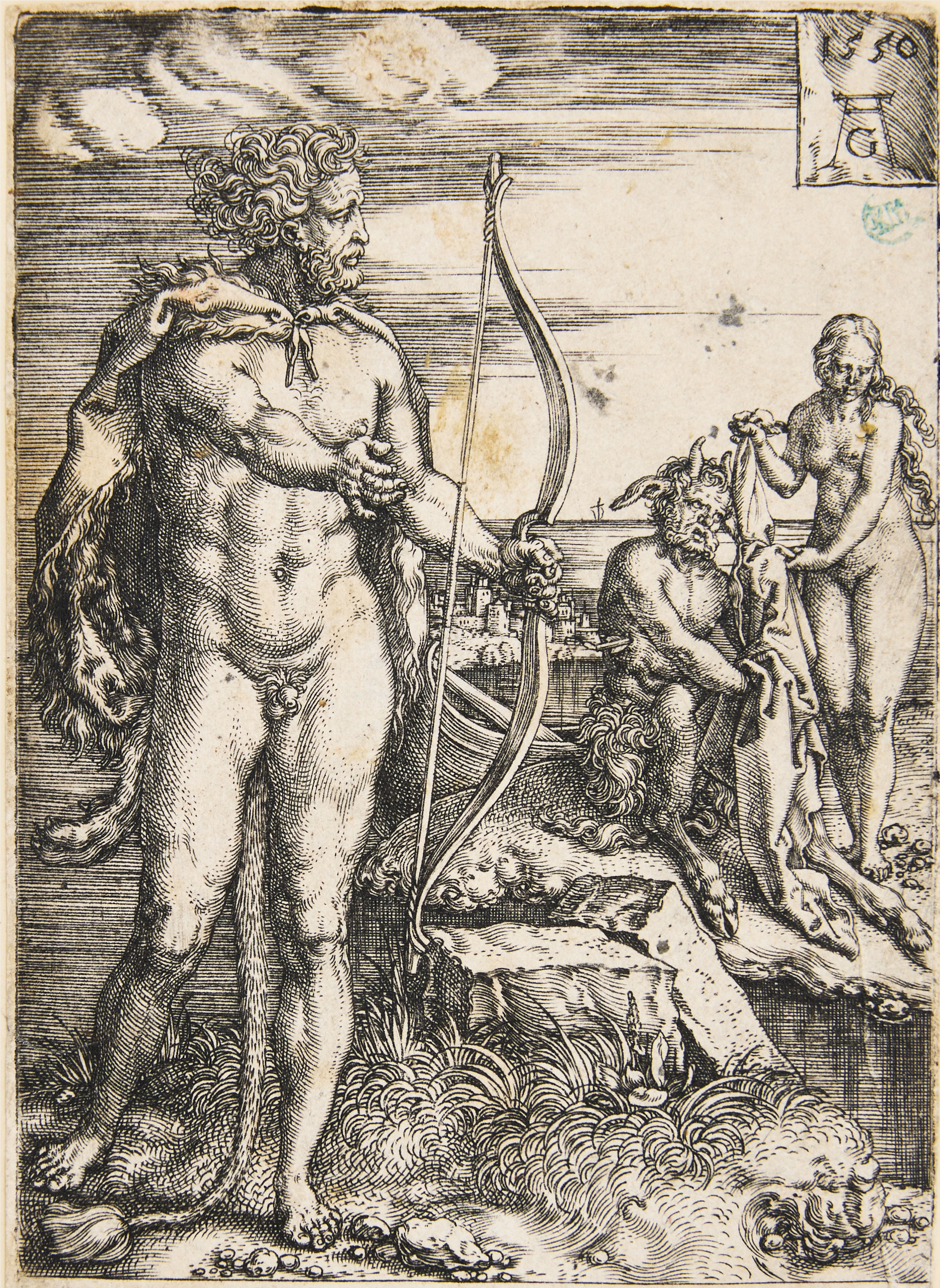 HEINRICH ALDEGREVER (GERMANY 1502-1555/1560). "Hercules Killing Nessus".