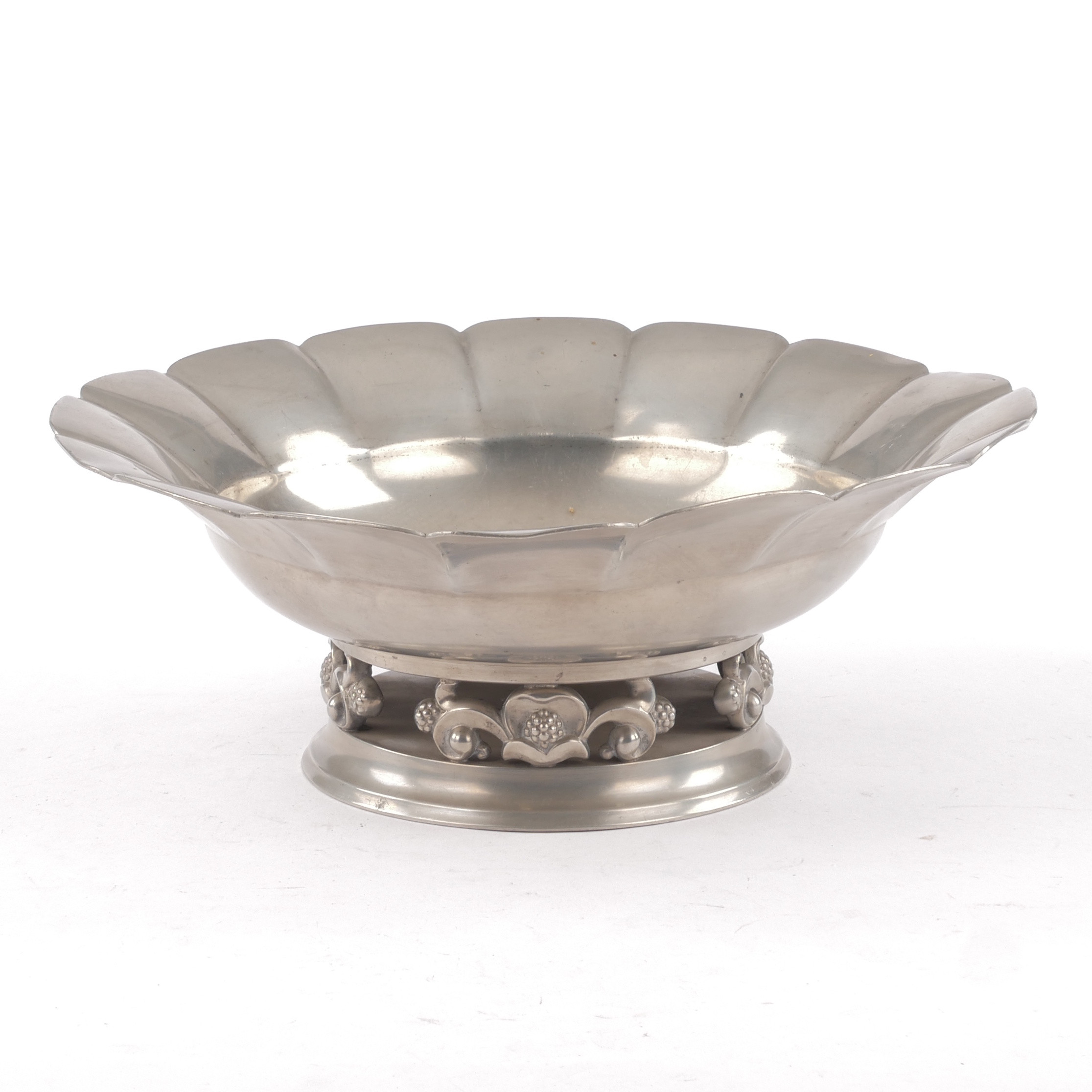 SKÅL PÅ FOT, tenn, Just Andersen, Danmark, 1930-tal.