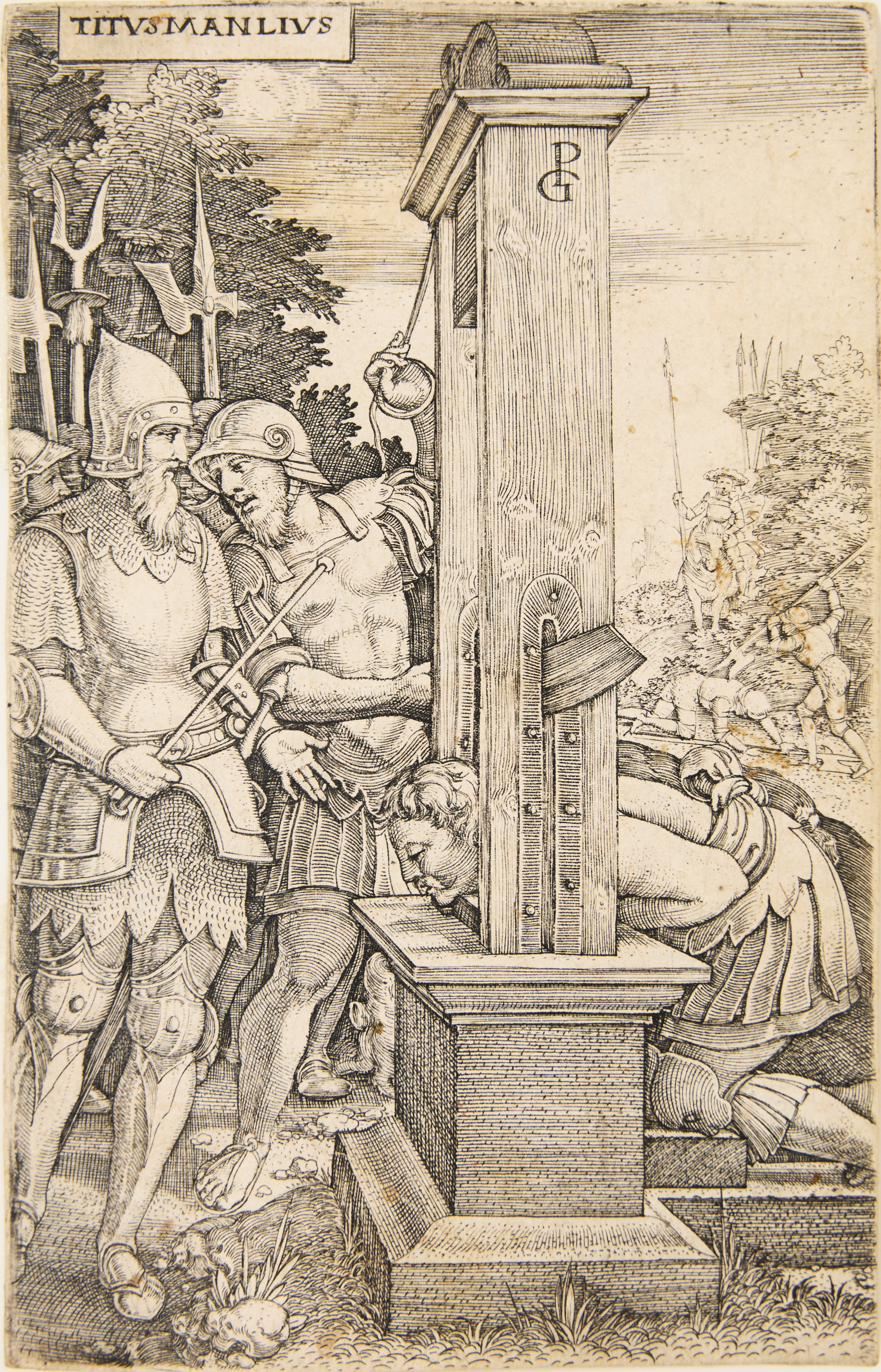 GEORG PENCZ (GERMANY 1500-1550). "Titus Manlius".