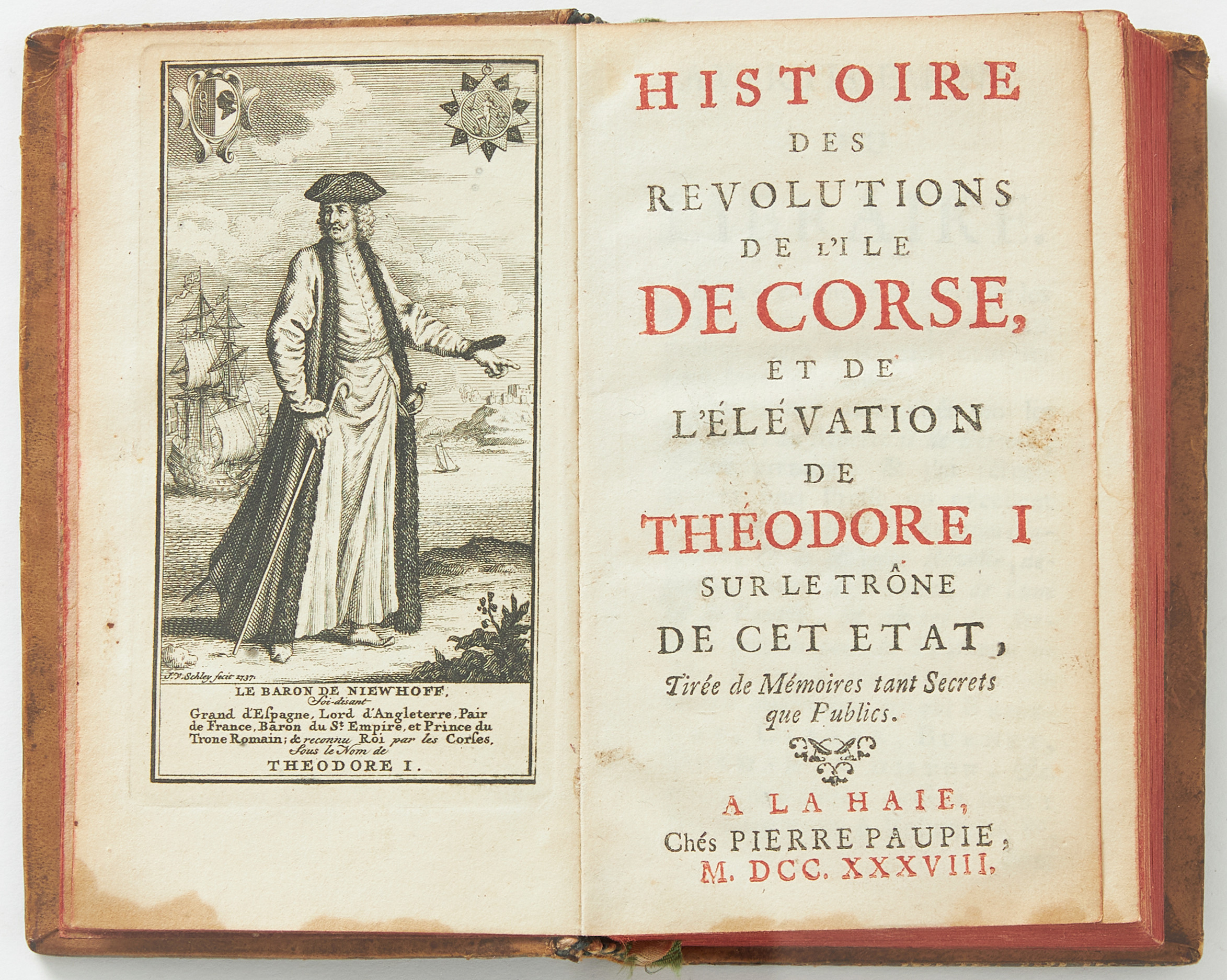 VON WITTELIEB, Histoire des révolutions de l'île de Corse, 1738.