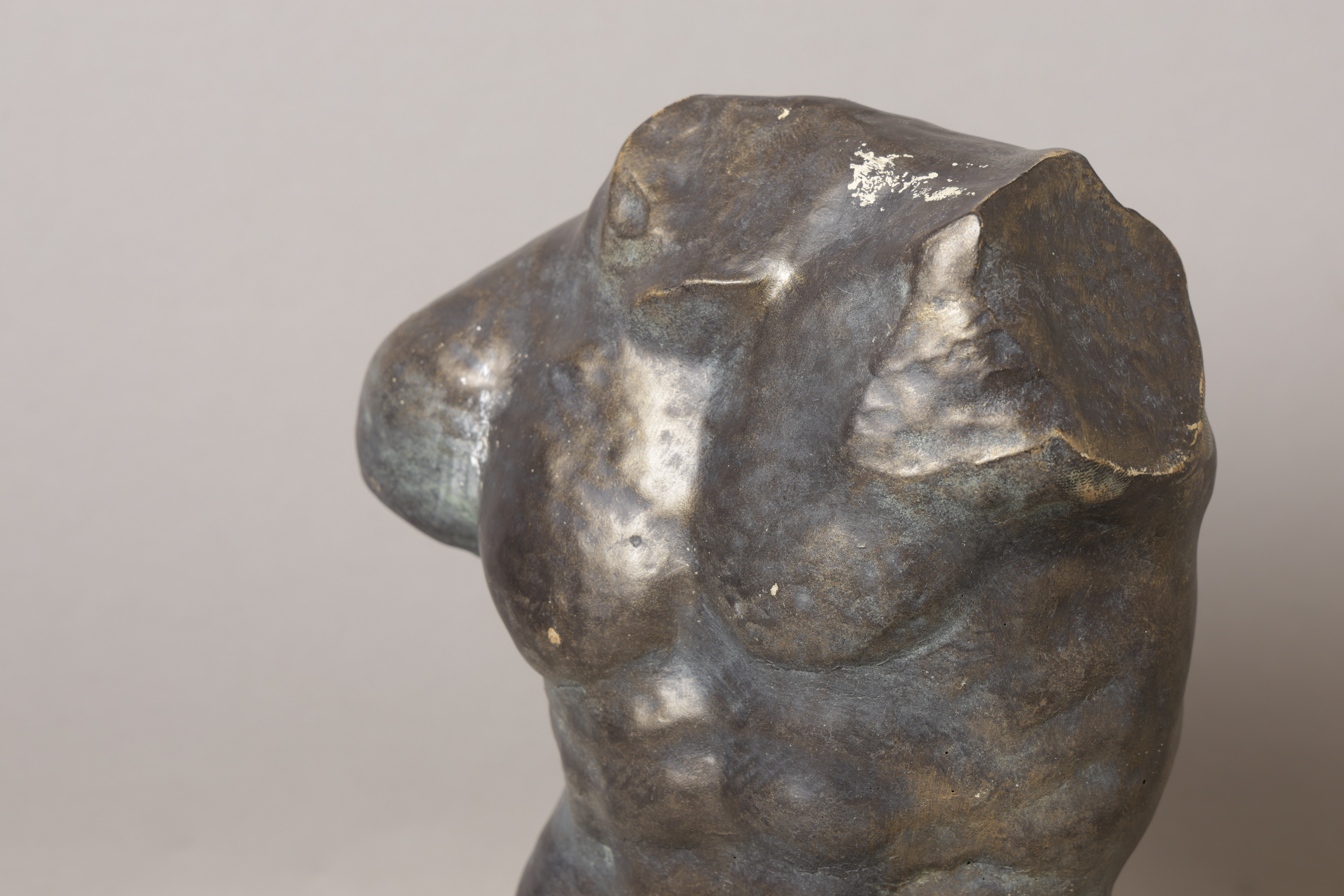 Heavy Torso Images for 4760405. A HEAVY BRONZED TORSO OF A MAN. - Auctionet