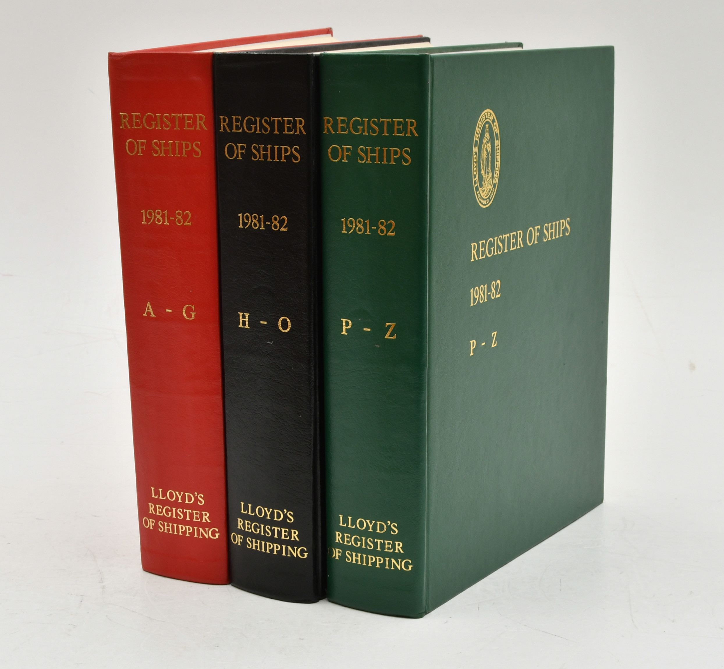 Lloyd's Register of Shipping. Register of Ships 1981-82. 3 Vols. A-Z.