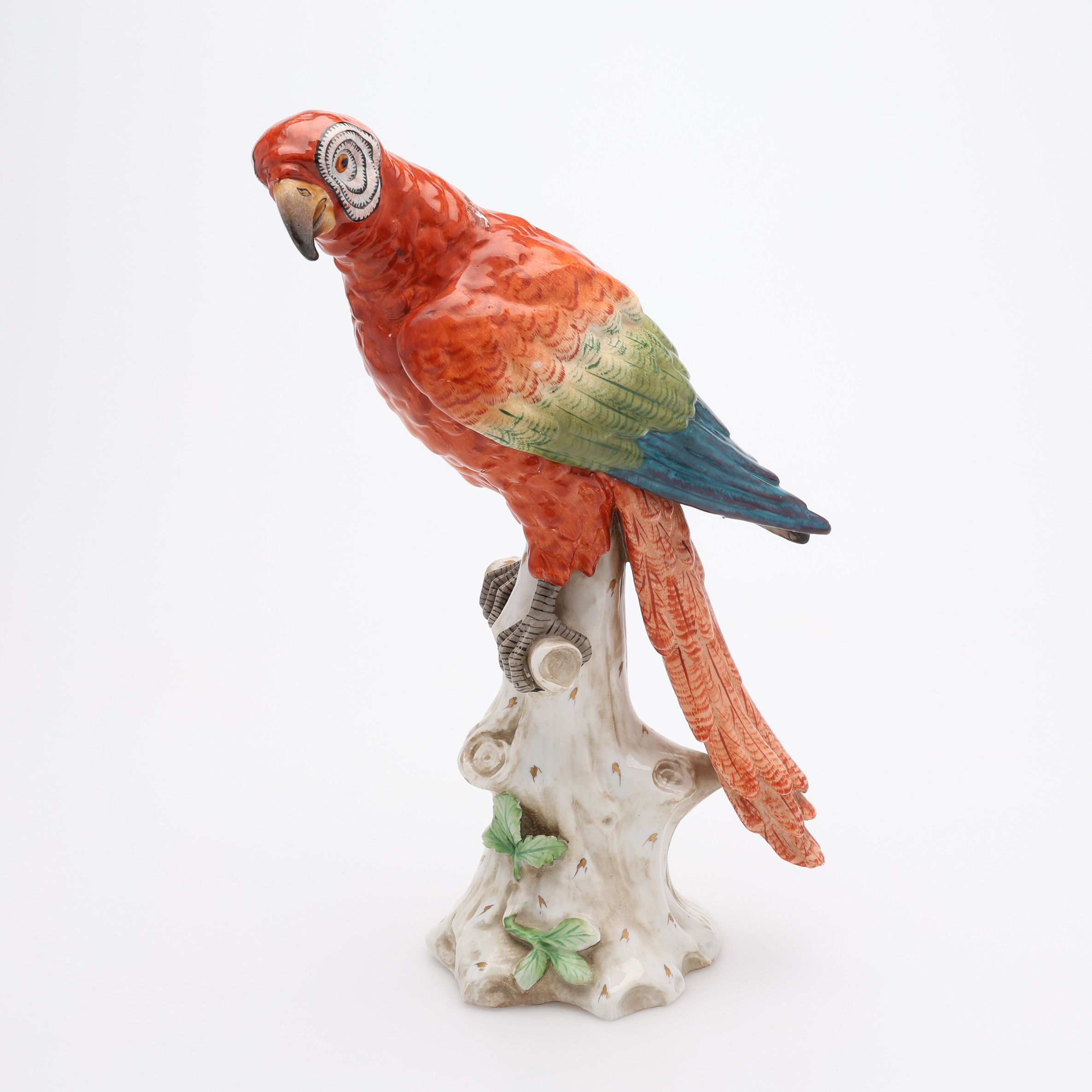 FIGURIN, I FORM AV PAPEGOJA, PORSLIN, TROLIGTVIS ERNST BOHNE & SÖHNE, VOLKSTEDT, RUDOLSTADT, TYSKLAND, 1900-TALETS FÖRSTA DEL.
