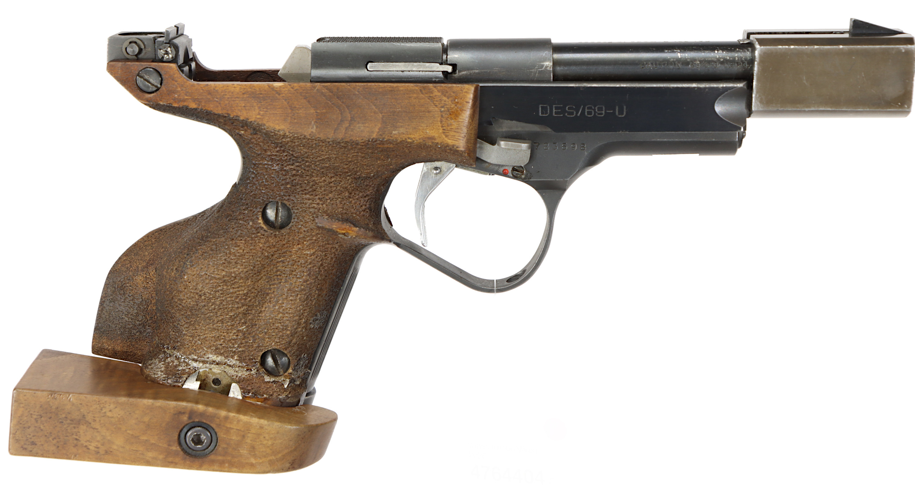 PISTOL, fabrikat Unique, modell DES/69-U, kaliber .22lr, tillv.nr 783698, se-nr SE2093101.