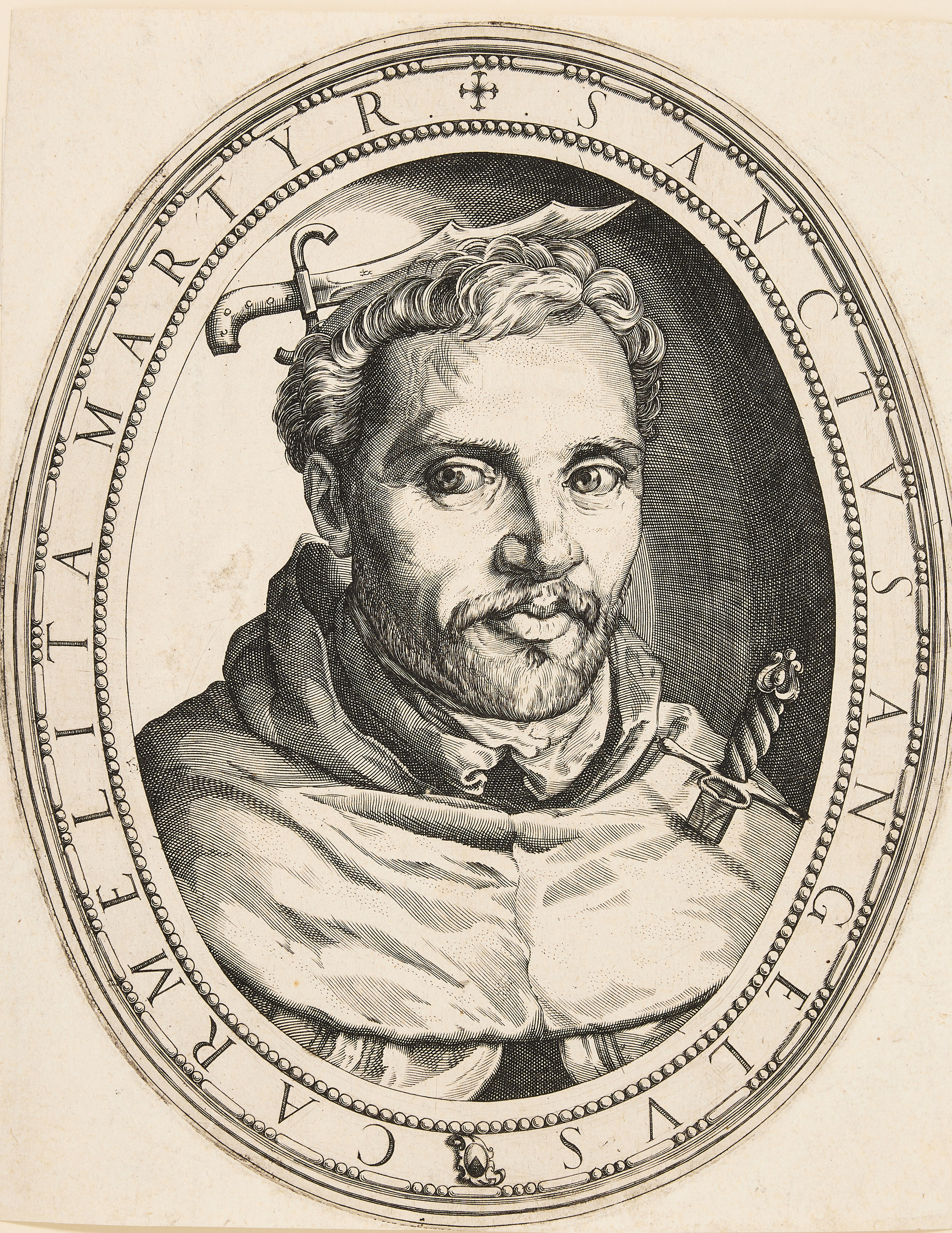 ITALIAN SCHOOL (LATE 16TH CENTURY). "Saint Peter Martyr".