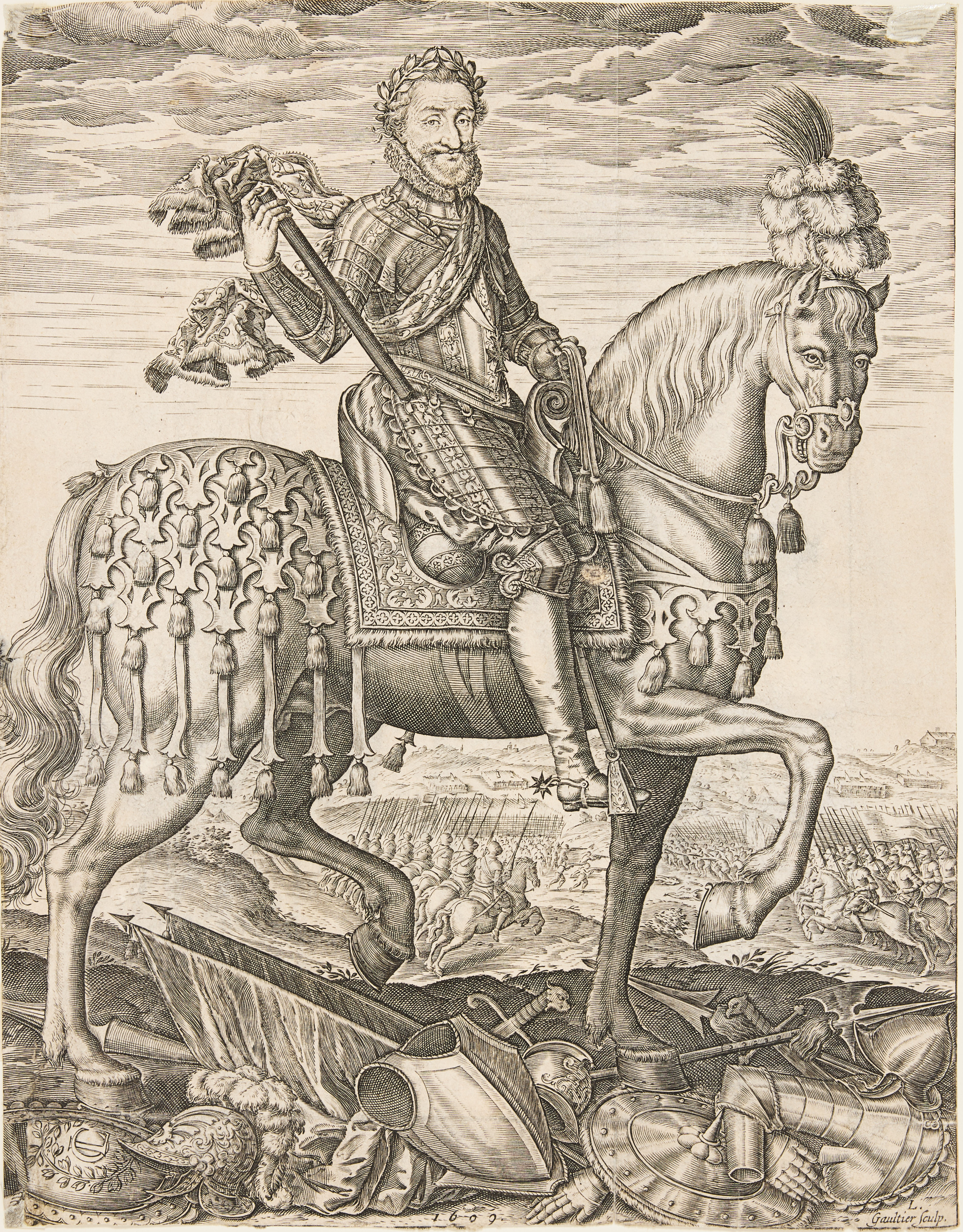 LEONARD GAULTIER (FRANCE 1561-1641). "Henry IV".