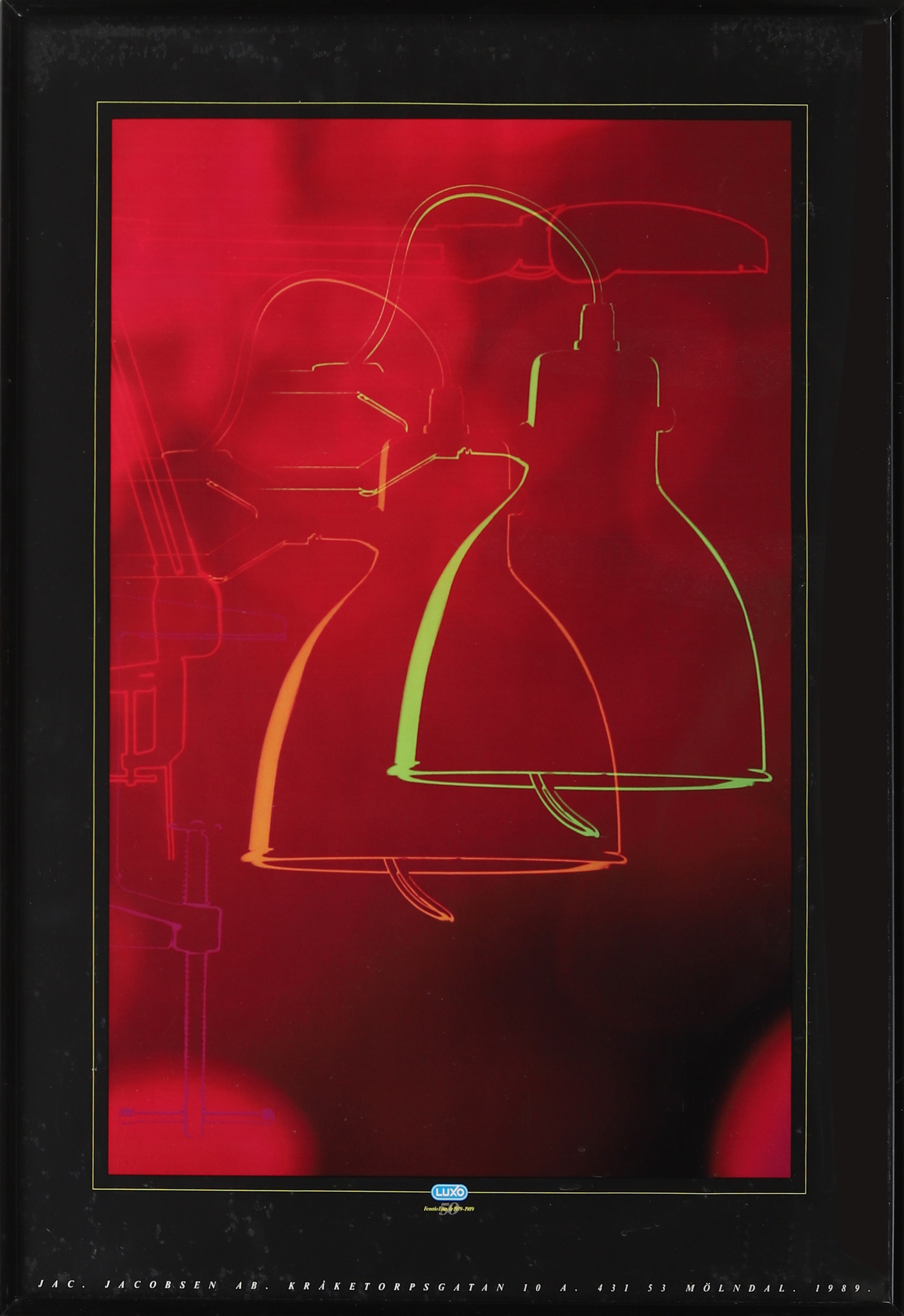 AFFISCH, Luxo 50 år, 1989.