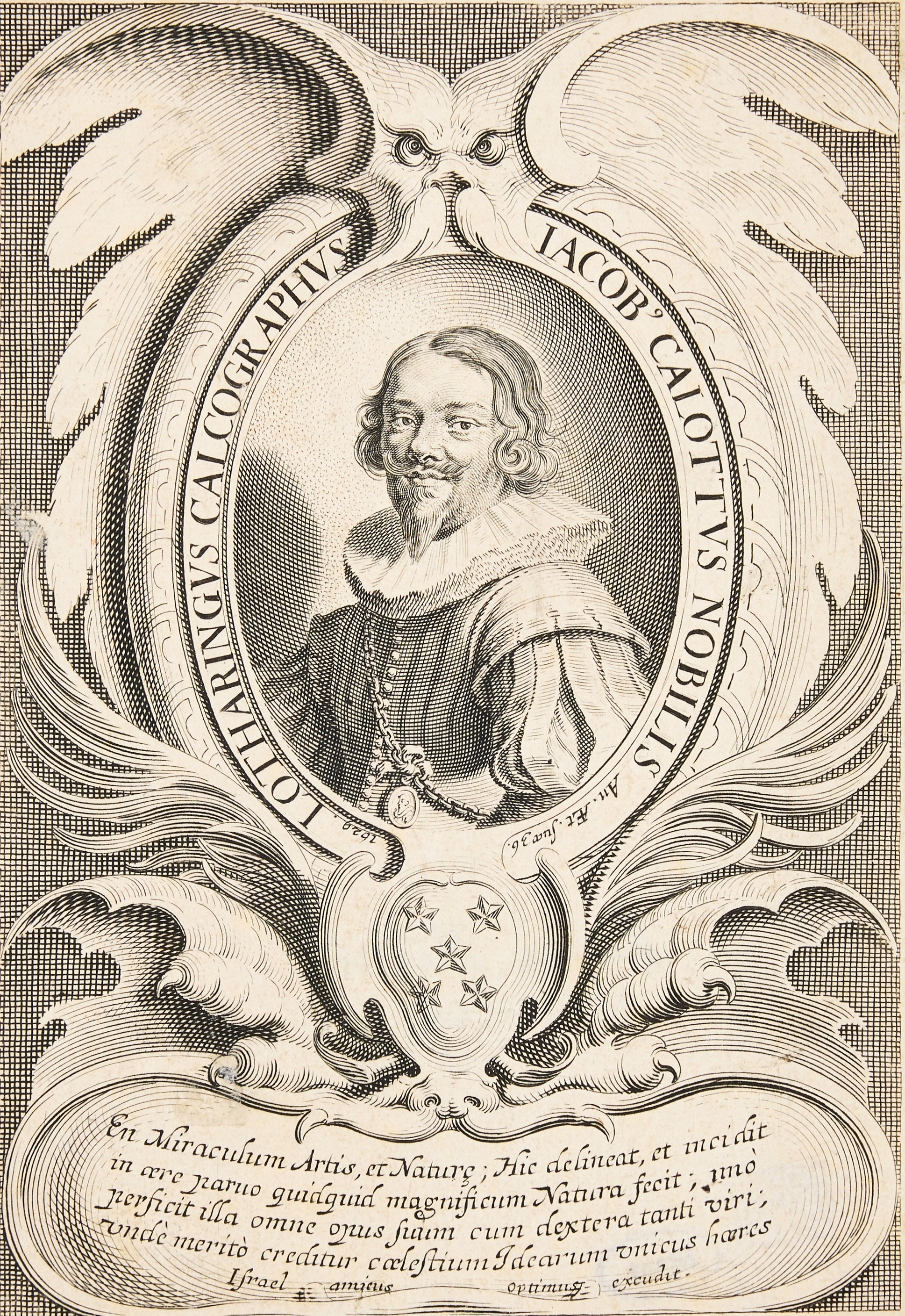 MICHEL LASNE (FRANCE CIRCA 1590-1667). "Portrait of Jacques Callot".