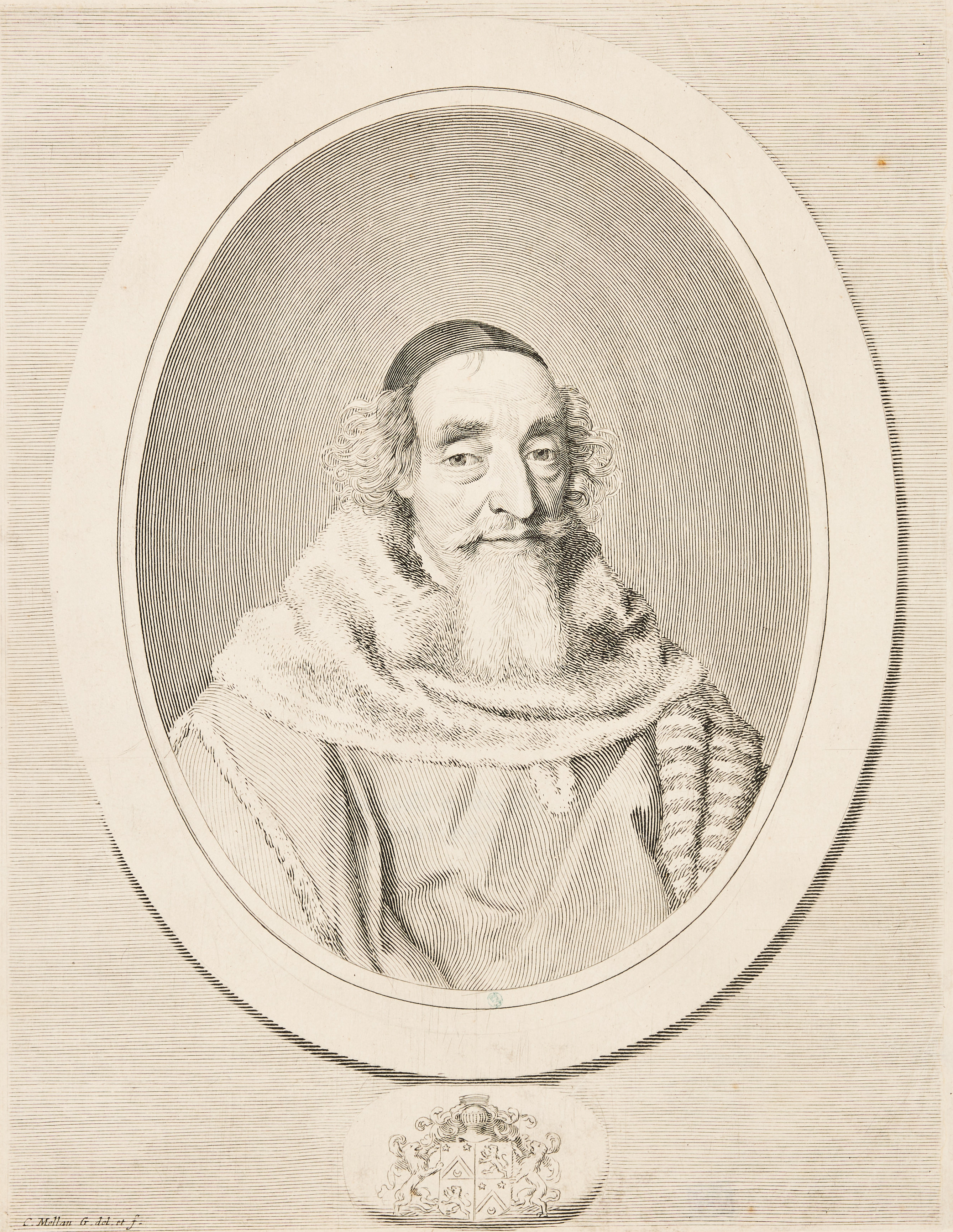 CLAUDE MELLAN (FRANCE 1598-1688). "Mathieu Molé".