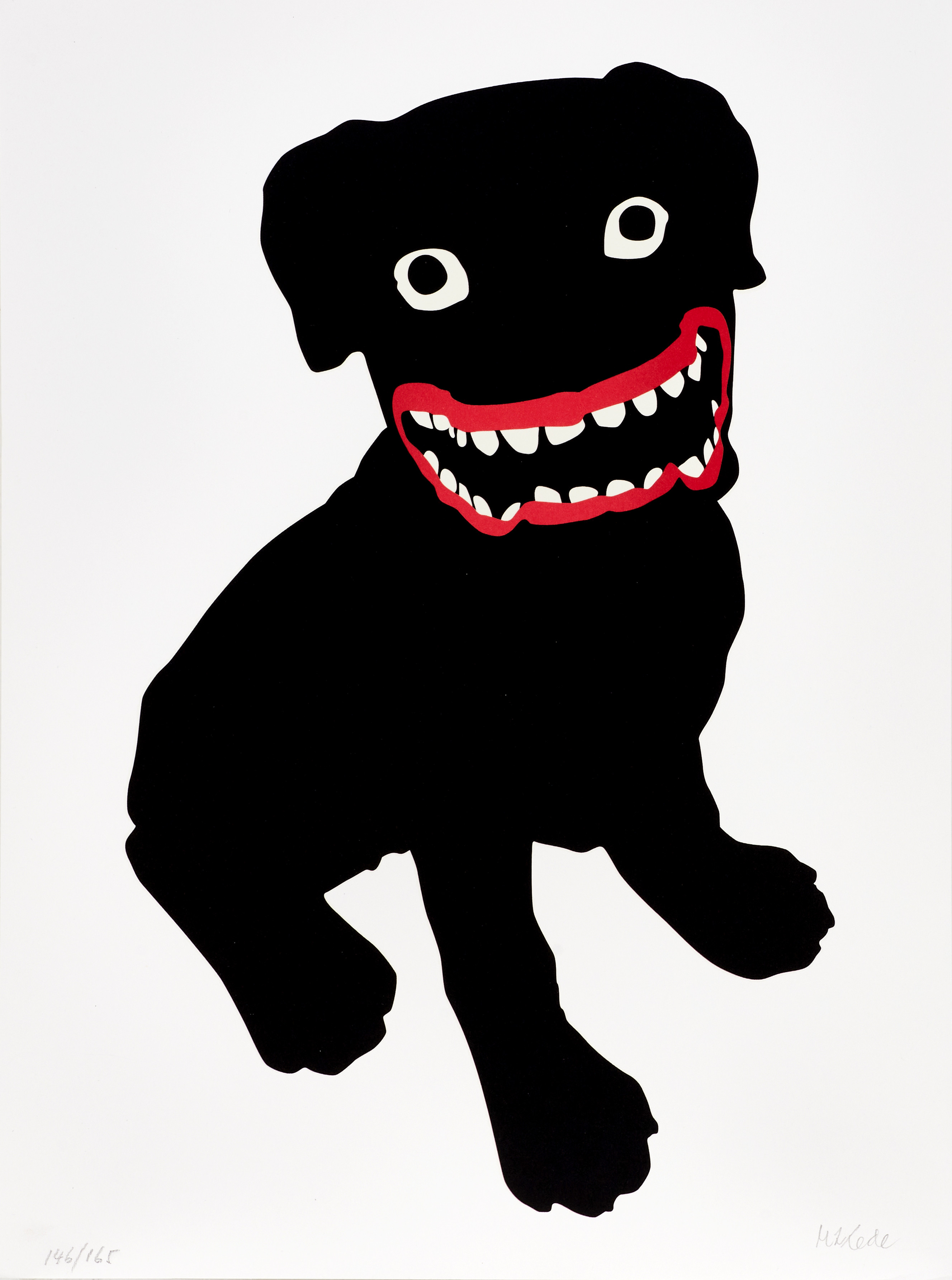 MAKODE LINDE (SVERIGE, FÖDD 1981). "Staffordshire", signerad och numrerad Makode 146/165, färglitografi.