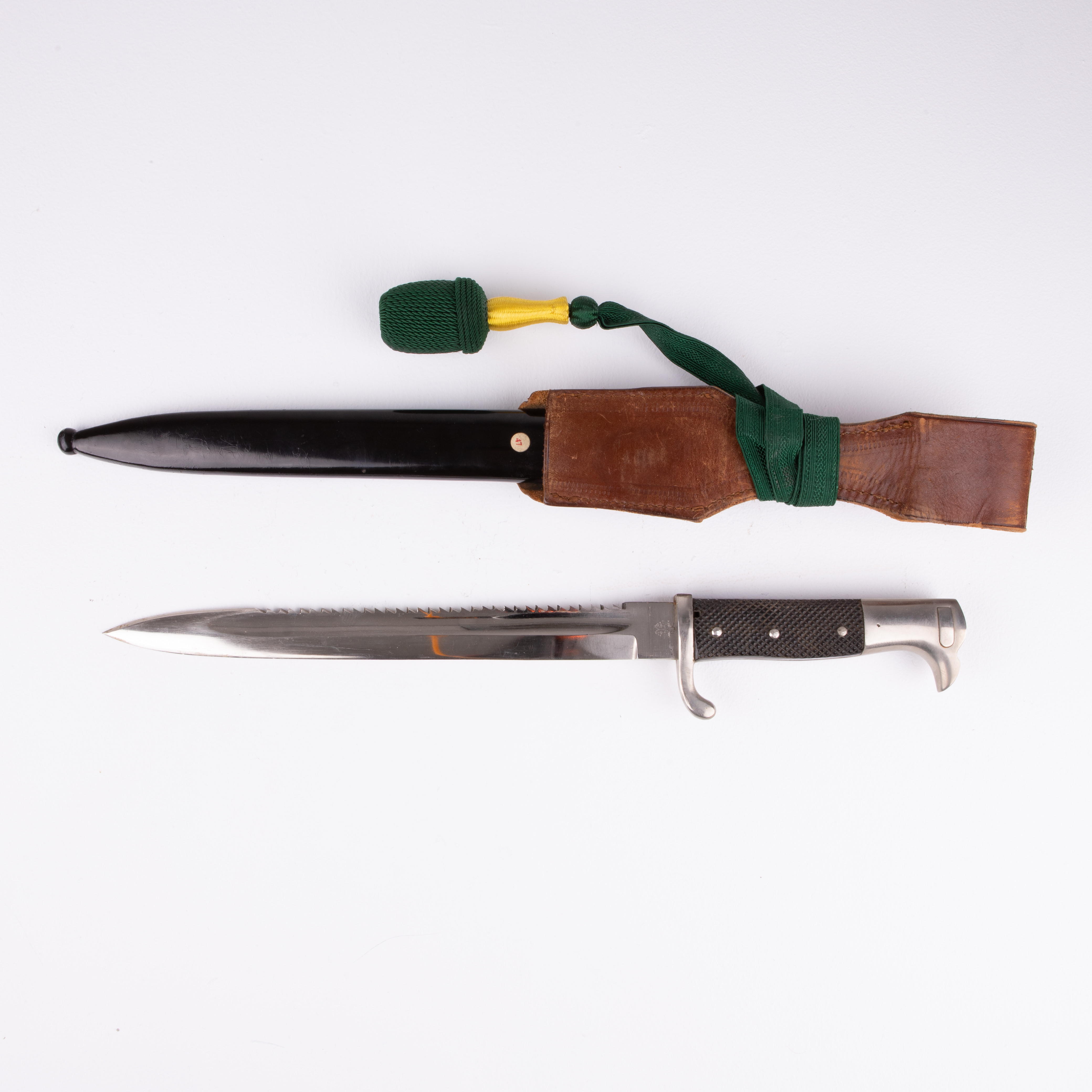 BAJONETT, KS98 för officer, sågtandad, Eickhorn, Tyskland, WW2.