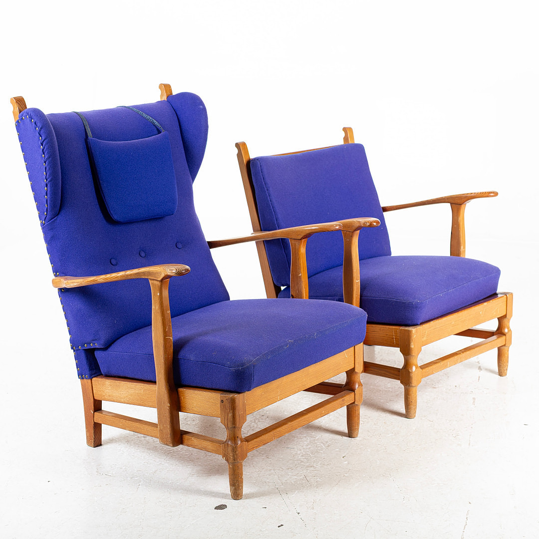 FÅTÖLJER, 1 par, snarlika Gösta Göperts b.la Åre.